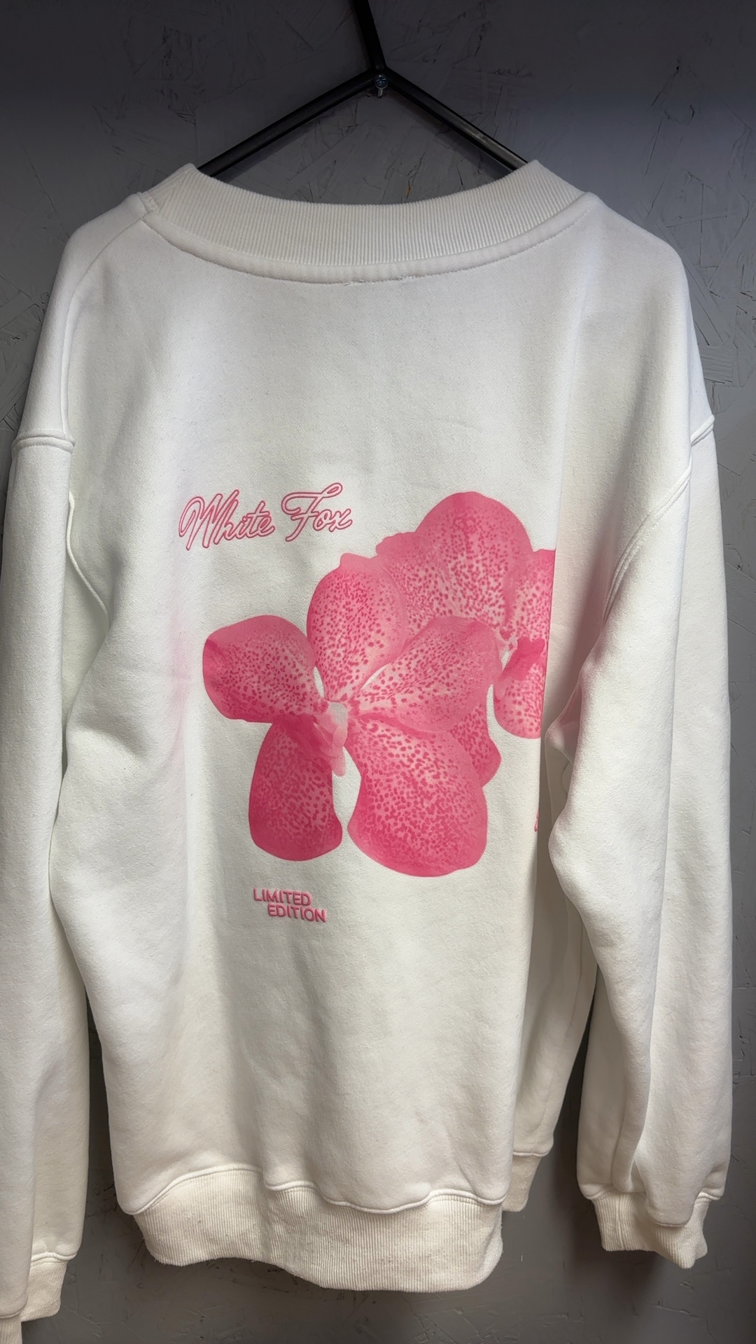 White Fox Women's White & Pink Limited Edition Sweatshirt Small image 9