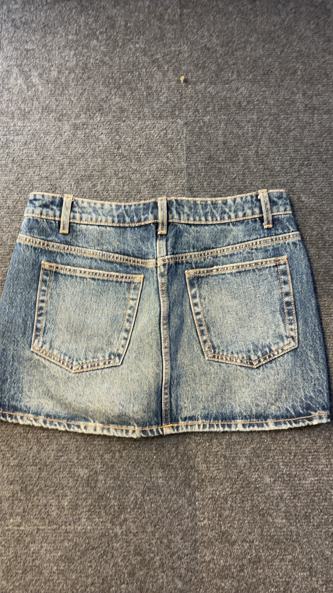 Zara Blue Denim Mini Skirt Small 30 in Waist excellent condition image 6