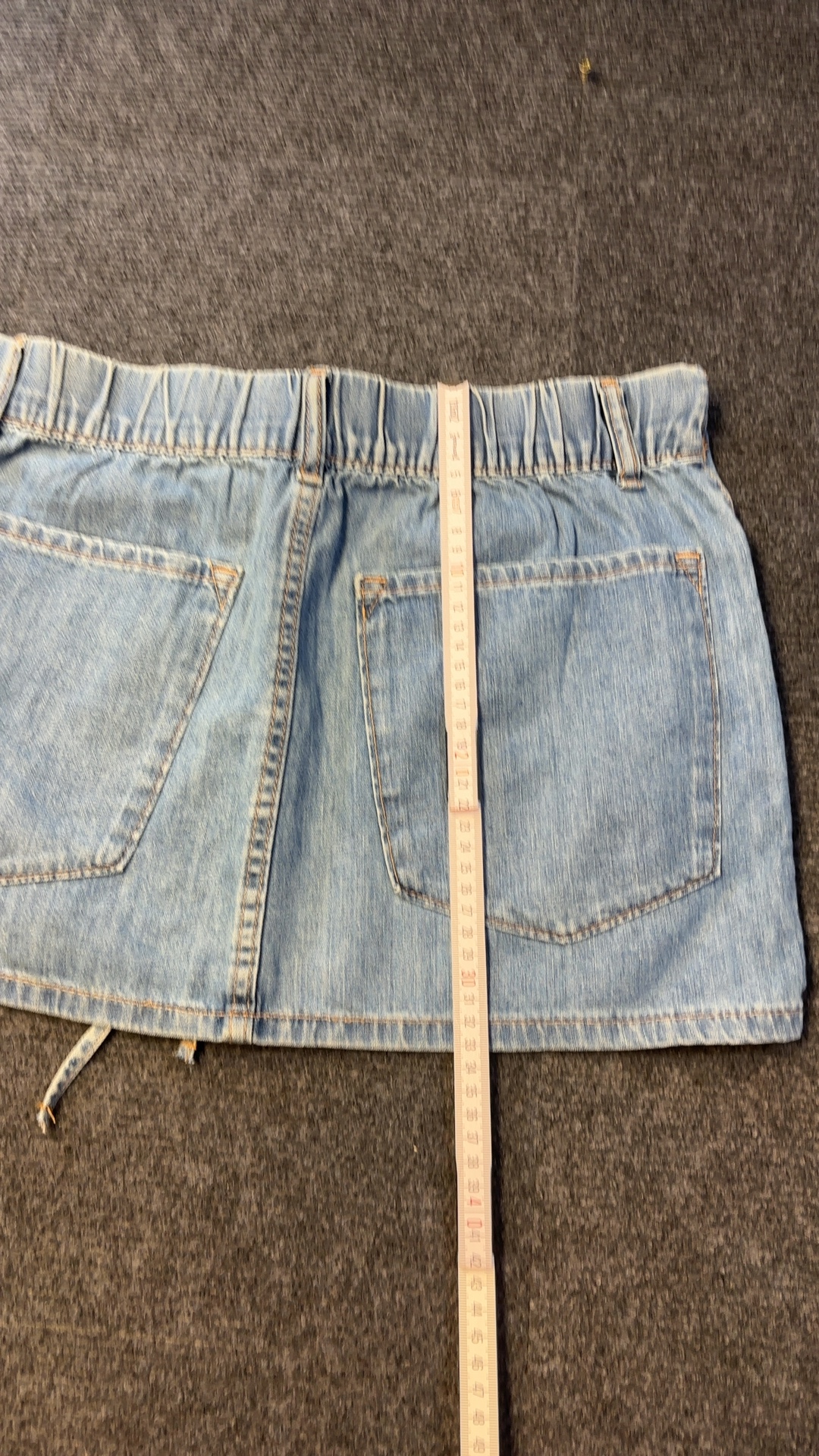 Zara Light Blue Denim Skirt Medium 28 Relaxed Fit excellent condition image 4