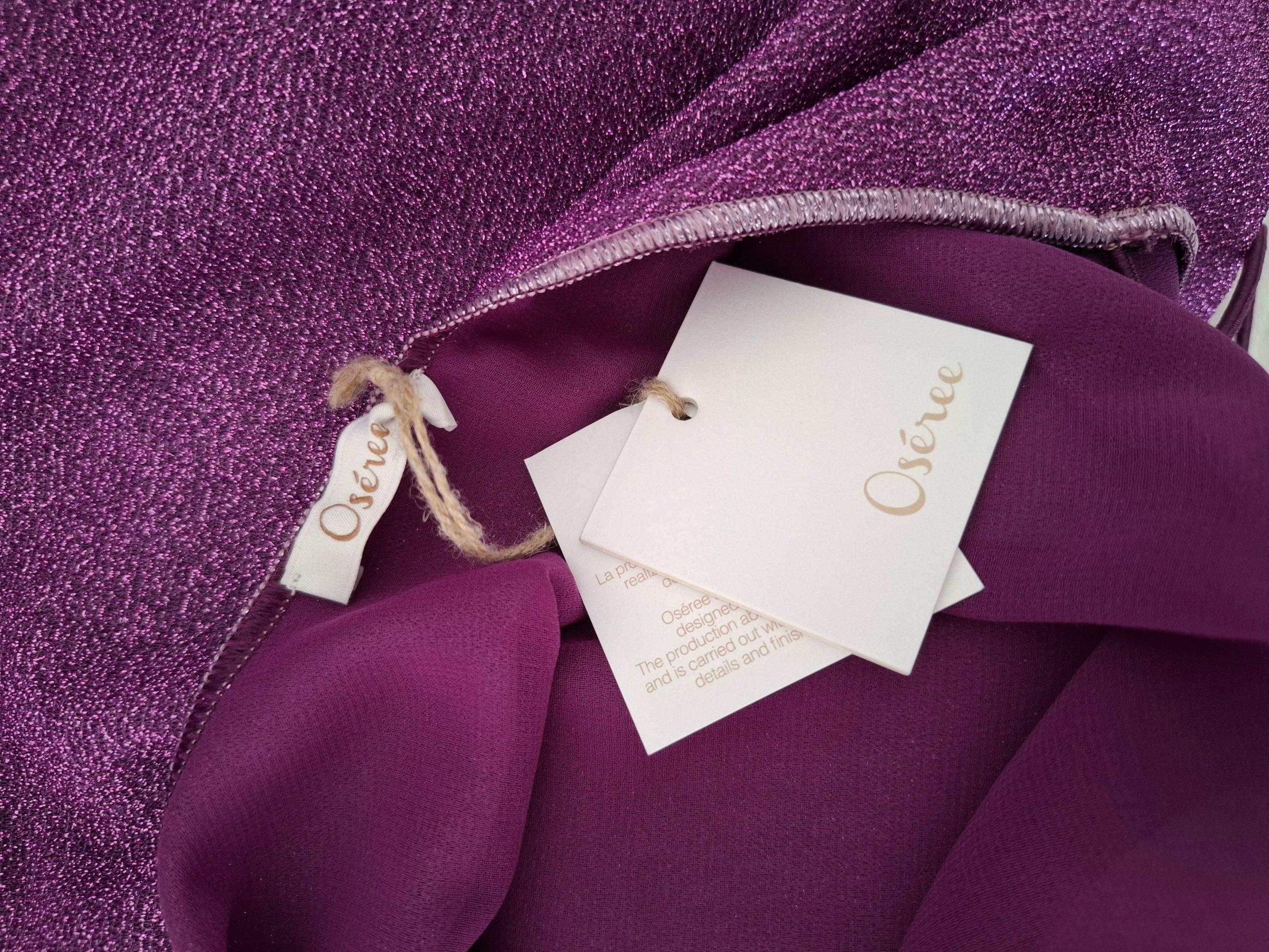 Purple Feather Hem Sparkly Mini Dress Small image 6