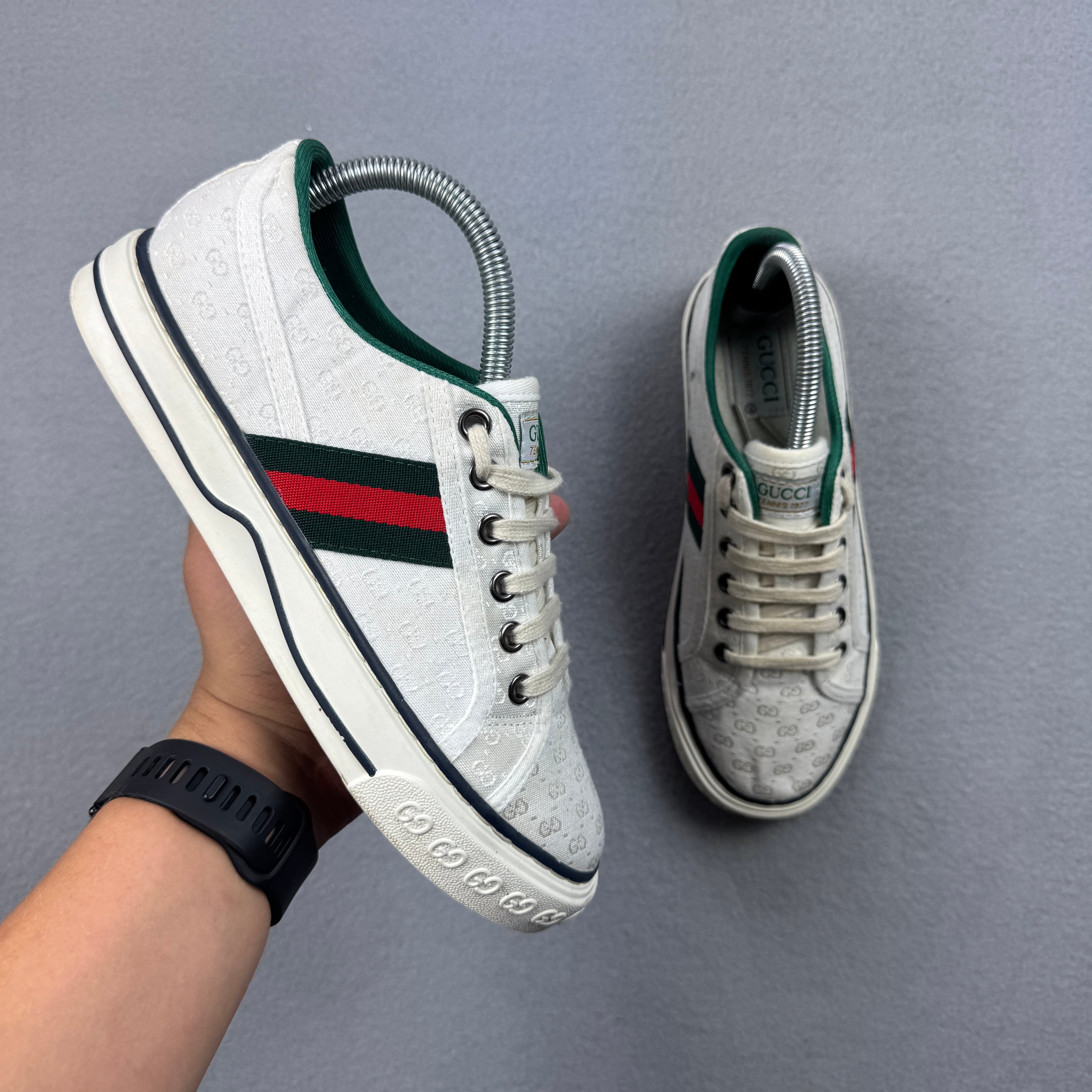 Gucci GG Canvas Tennis 1977 Monogram Sneakers Trainers Size 38 / 24cm