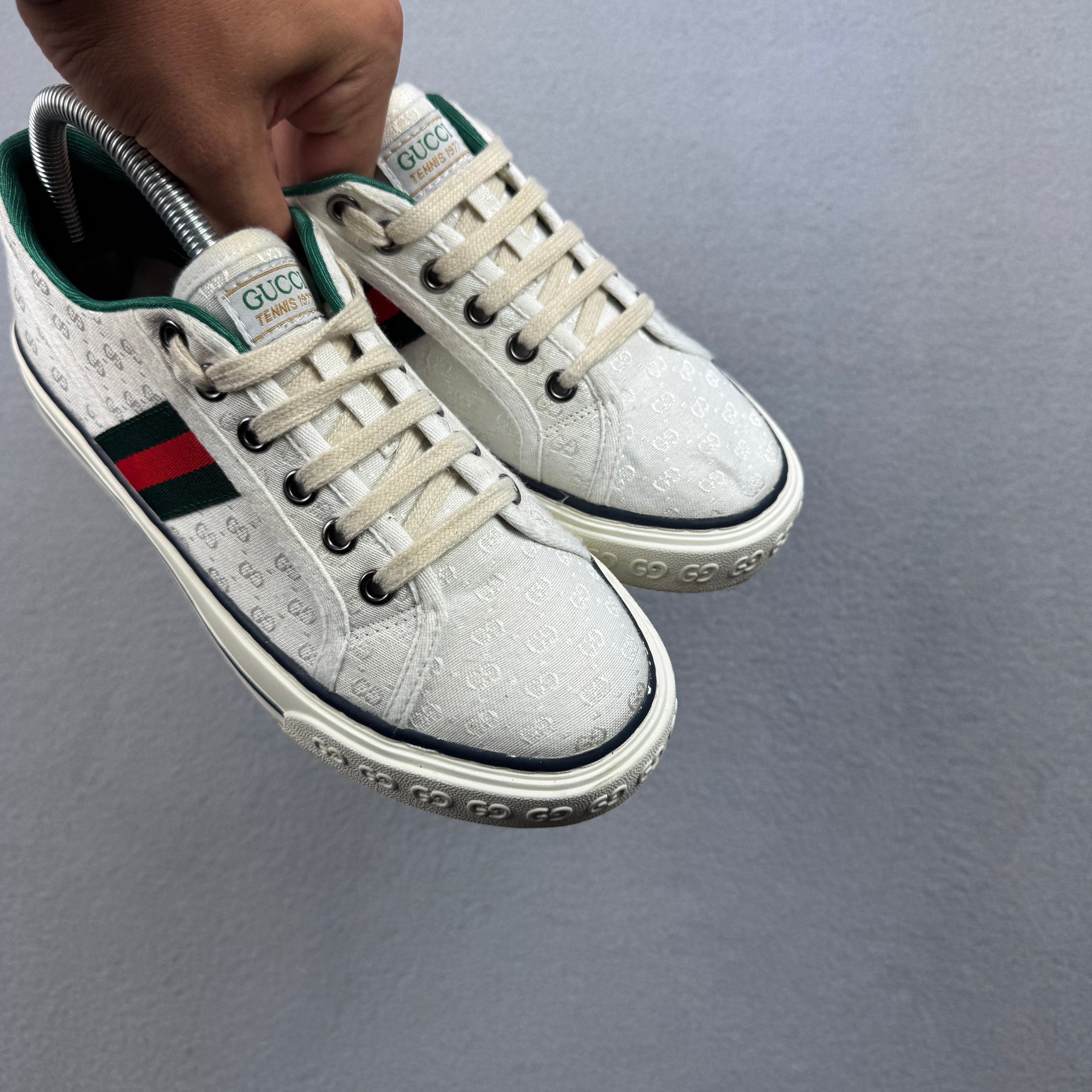 Gucci GG Canvas Tennis 1977 Monogram Sneakers Trainers Size 38 / 24cm image 3