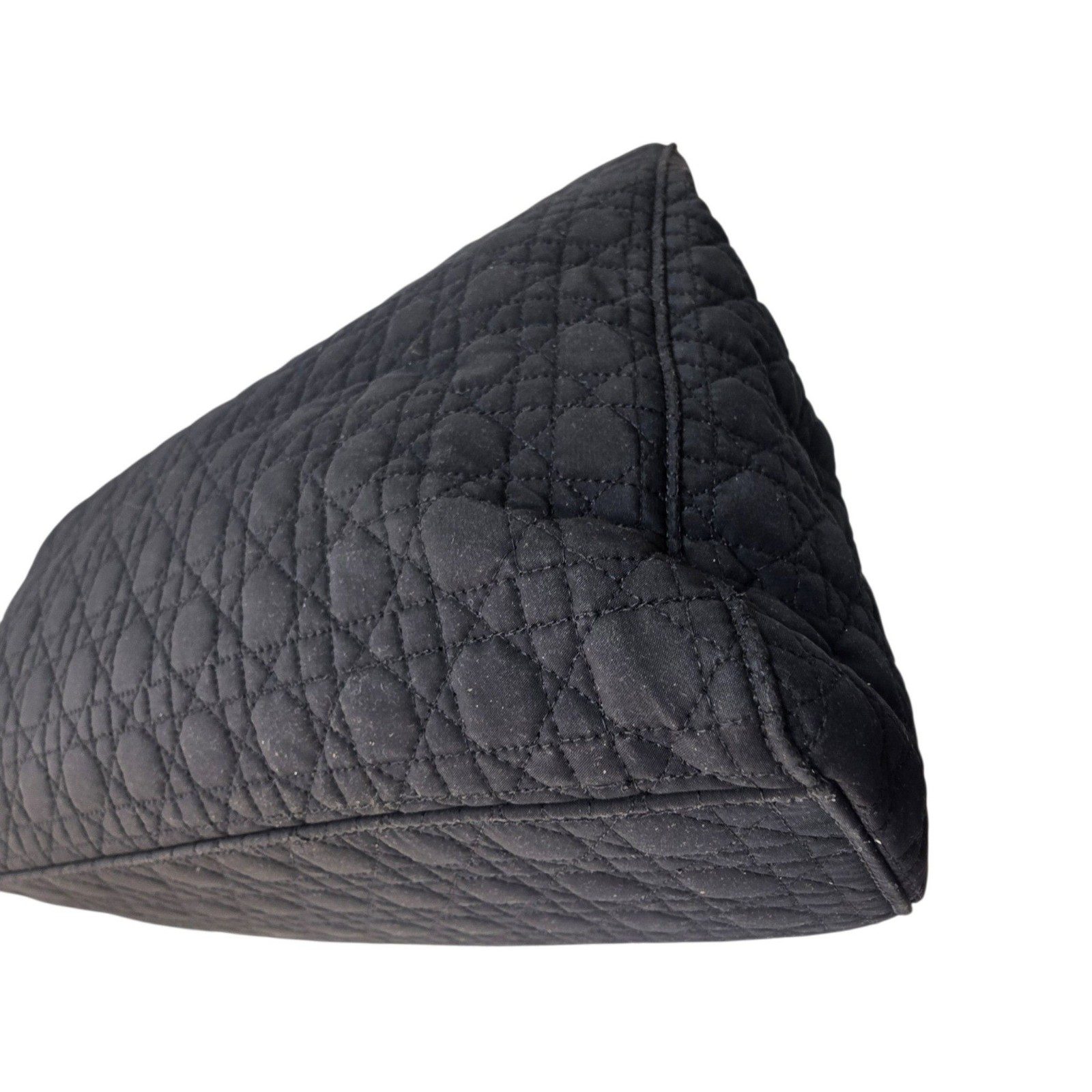Christian Dior Black Quilted Nylon Tote Bag Medium image 3