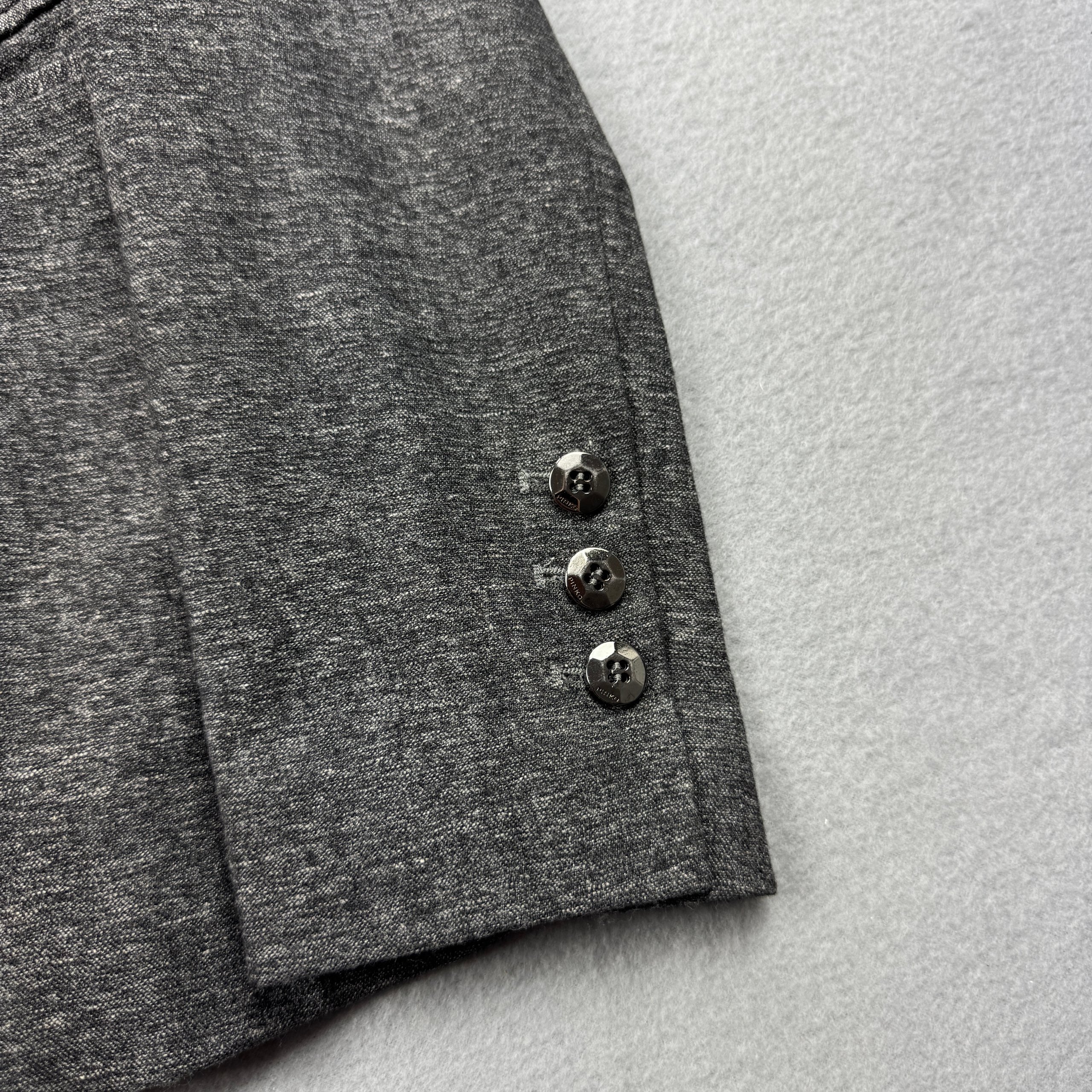 Pinko Grey Blazer with Satin Lapels Women`s Size 36 / M image 4