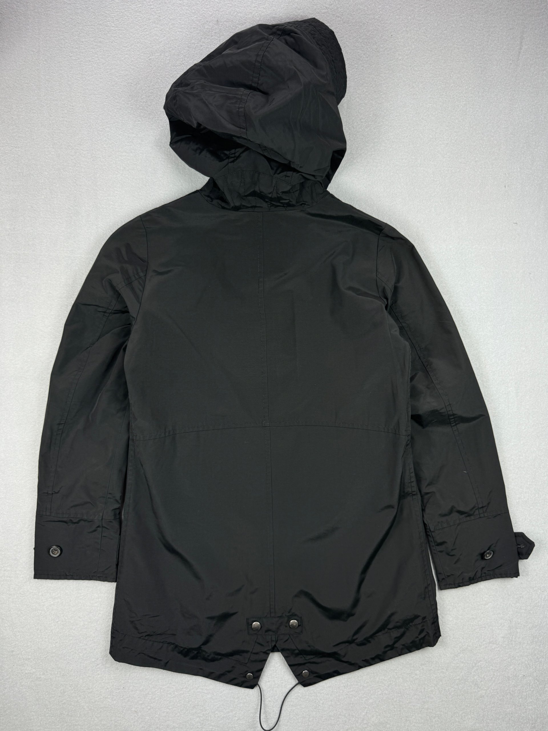 Women`s Woolrich Black Hooded Parka Water Resistant Size XS-S image 2