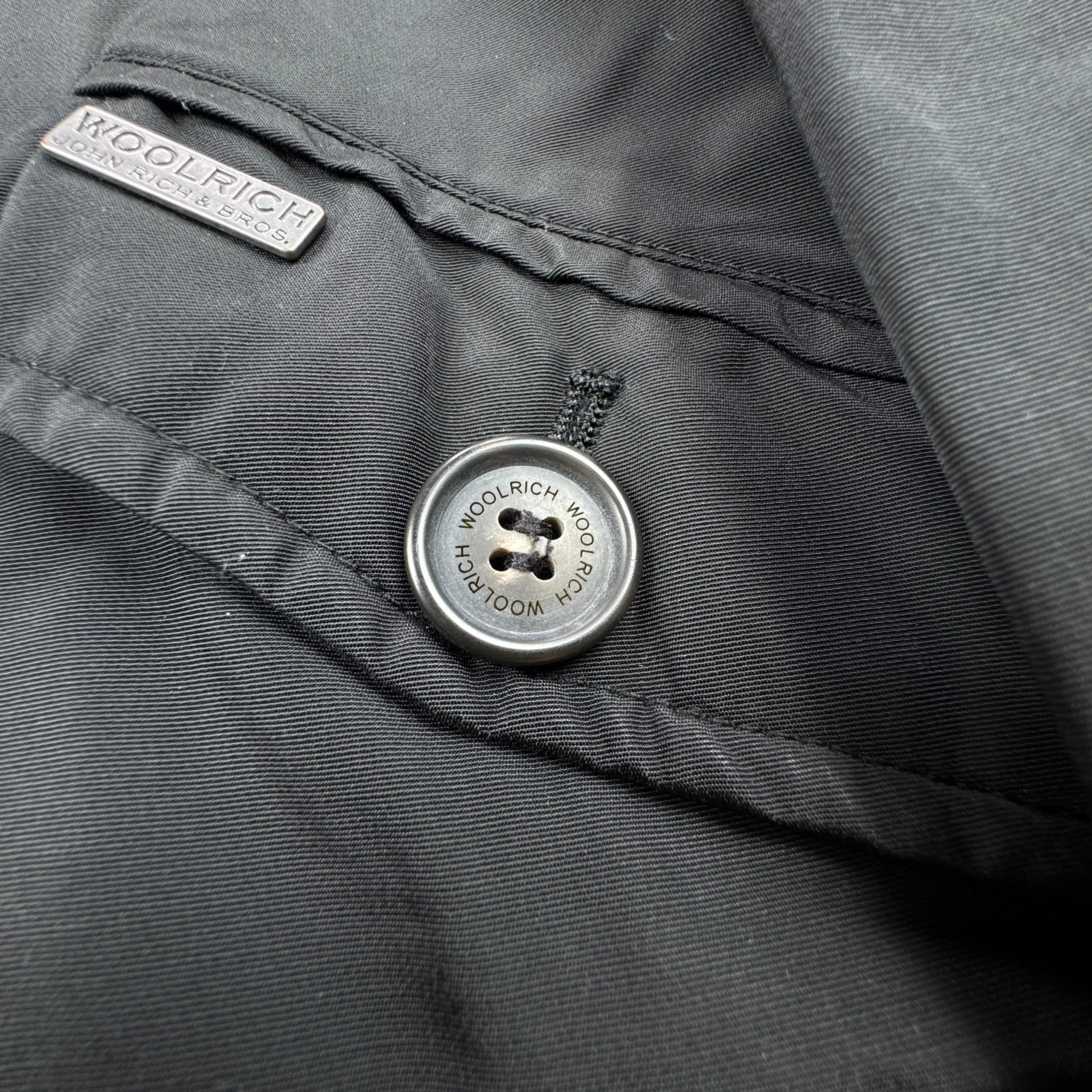 Women`s Woolrich Black Hooded Parka Water Resistant Size XS-S image 6