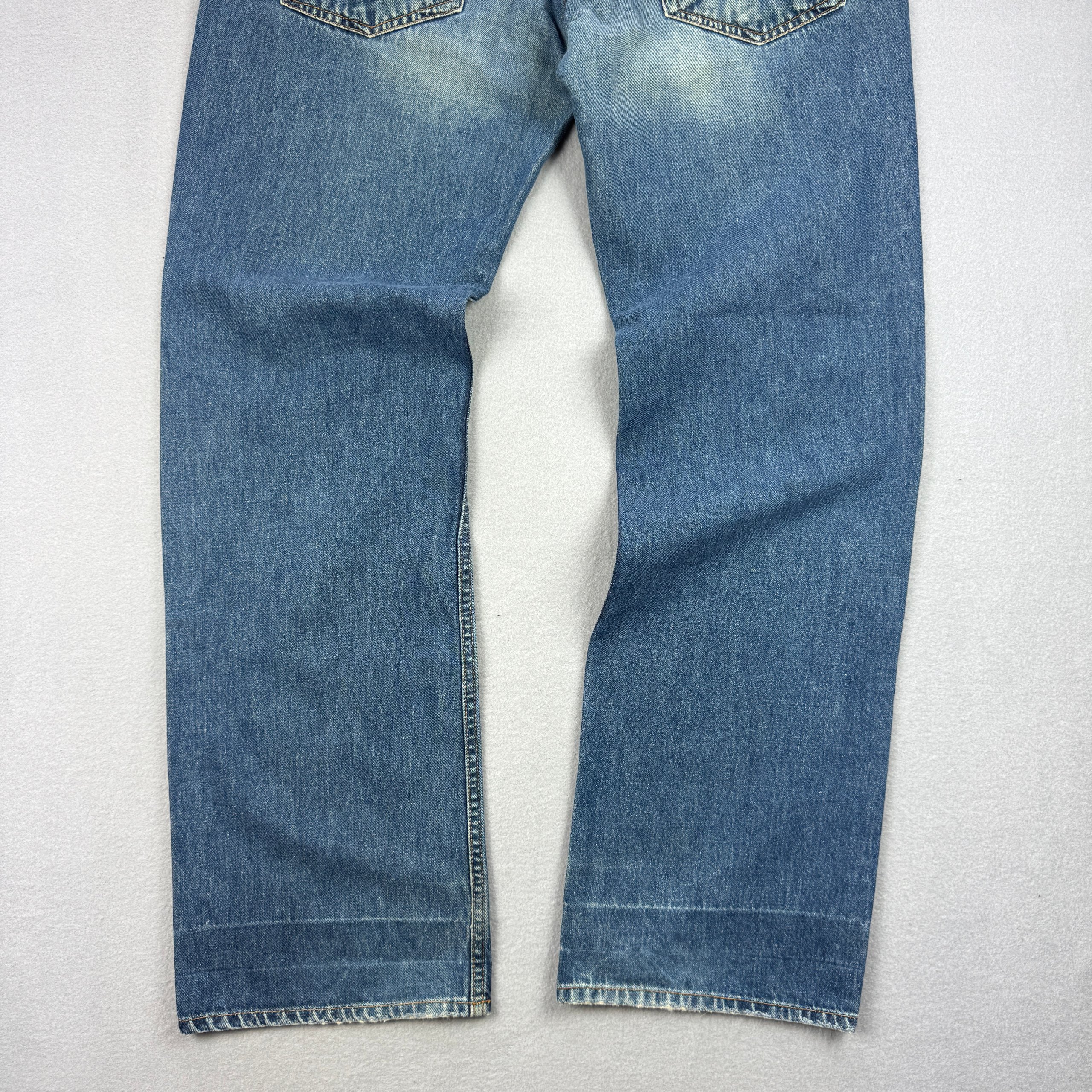 Vintage Diesel Blue Denim Straight Fit Jeans Men's Size 33 image 5