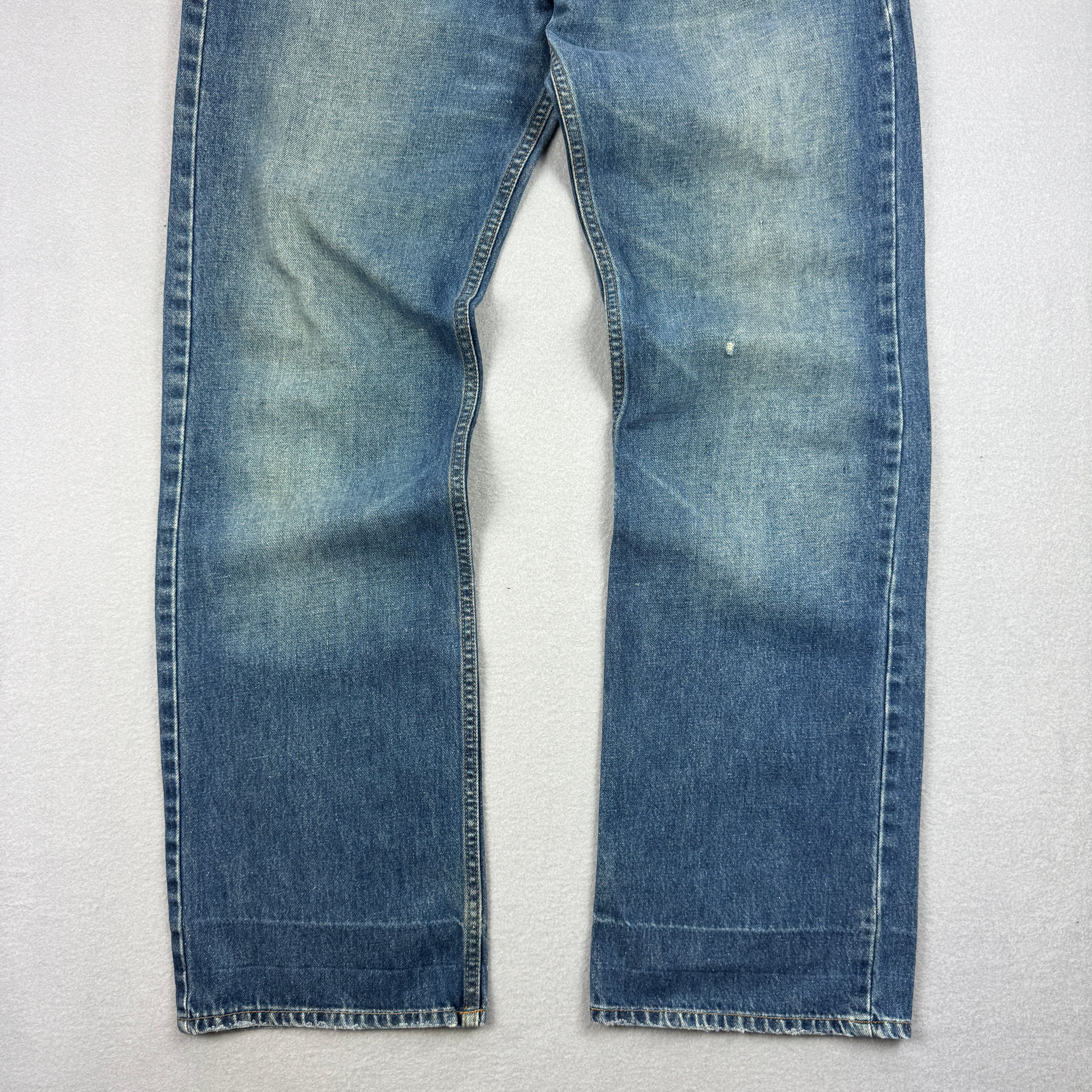Vintage Diesel Blue Denim Straight Fit Jeans Men's Size 33 image 7