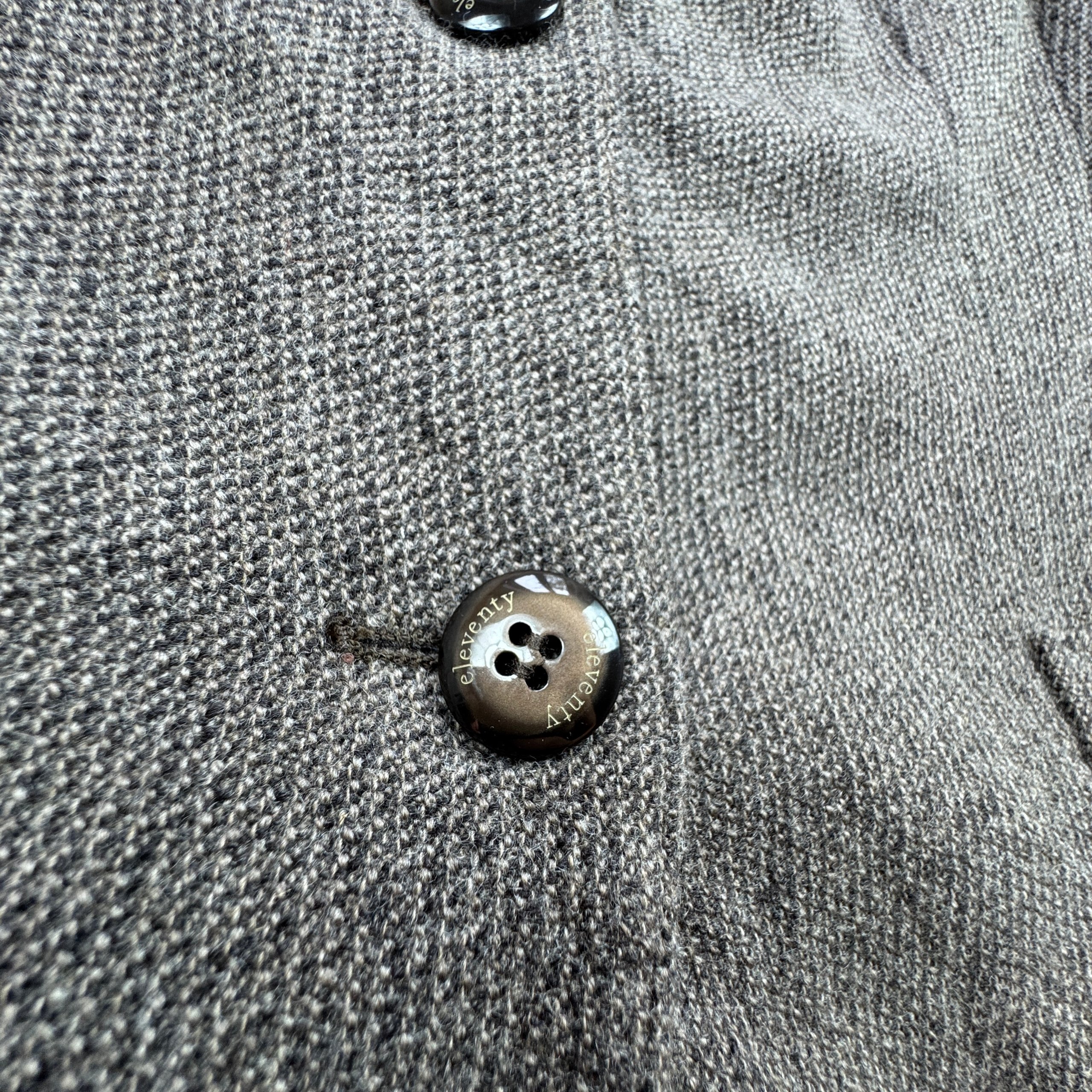 Women`s Eleventy First Class Brown Knit Wool / Nylon Blazer Size 46 / S-M image 7