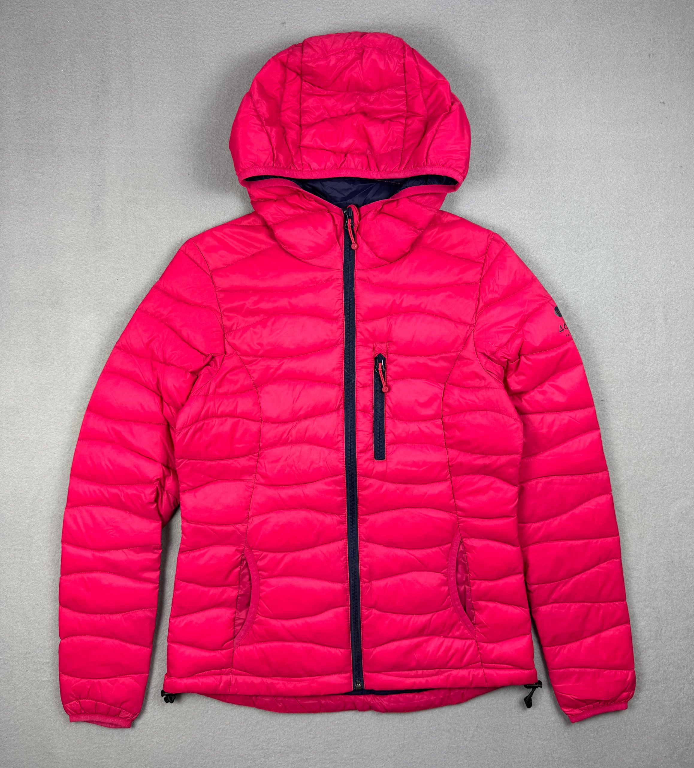46 Nord Pink Hooded Lightweight Puffer Jacket Women`s Size 36 / S