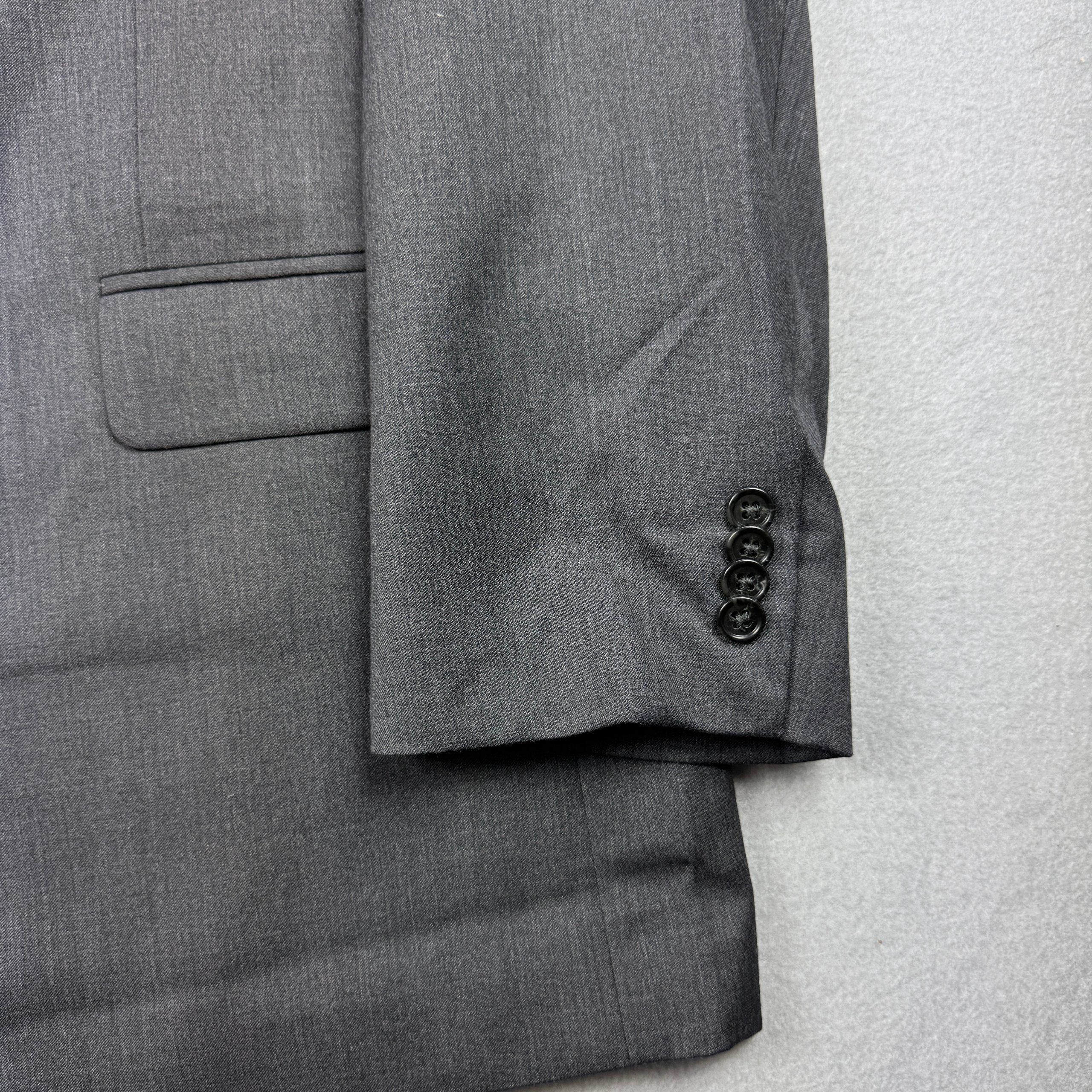 New Michael Kors Men's Grey Wool Blazer Size 46L / XXL image 6