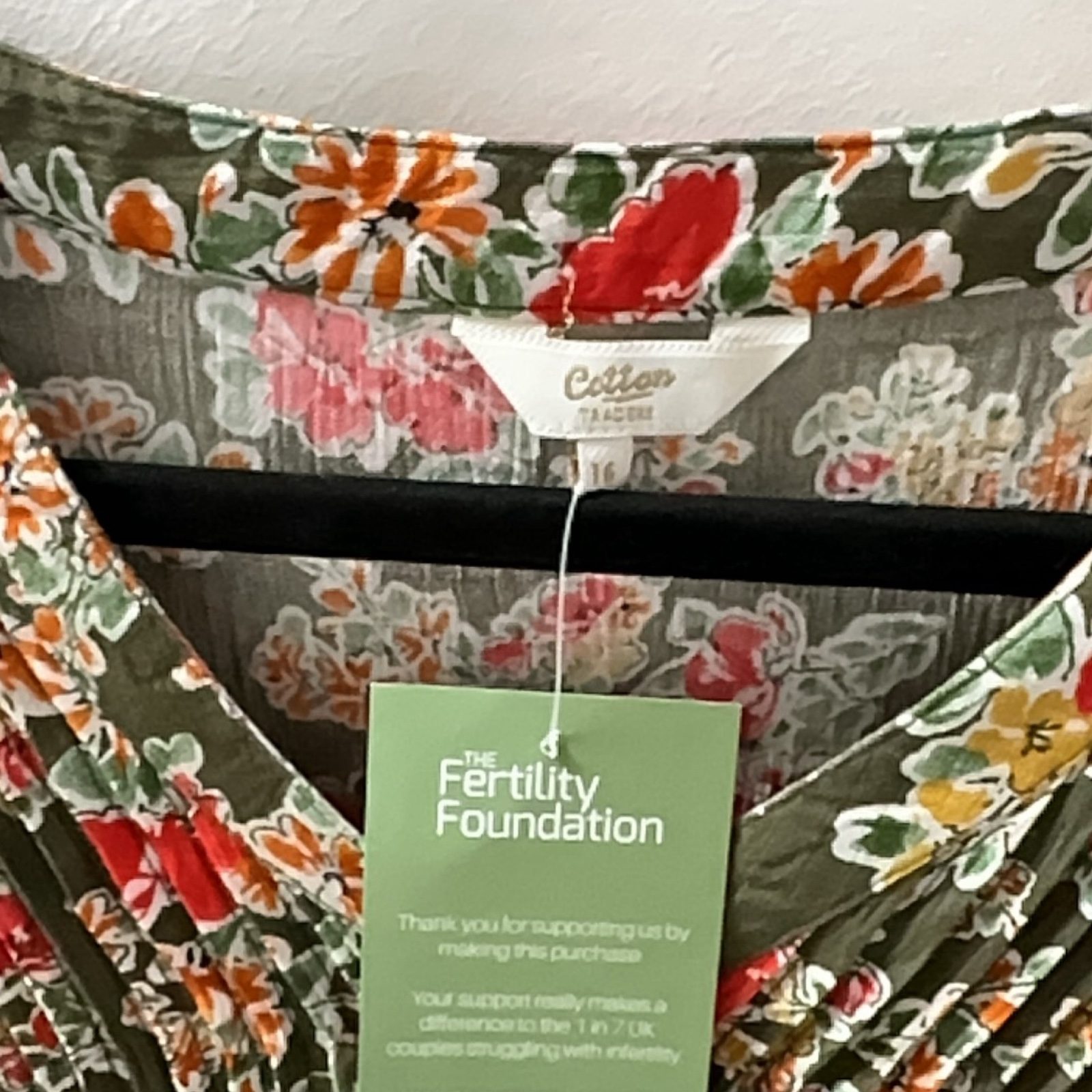 White Stuff Women Green Floral Viscose Top Medium image 2