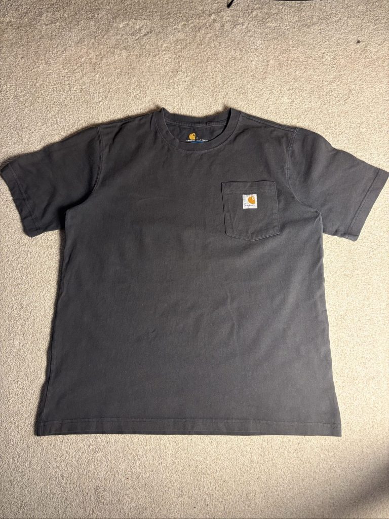 Carhartt Men's Black Cotton Pocket T-Shirt Large