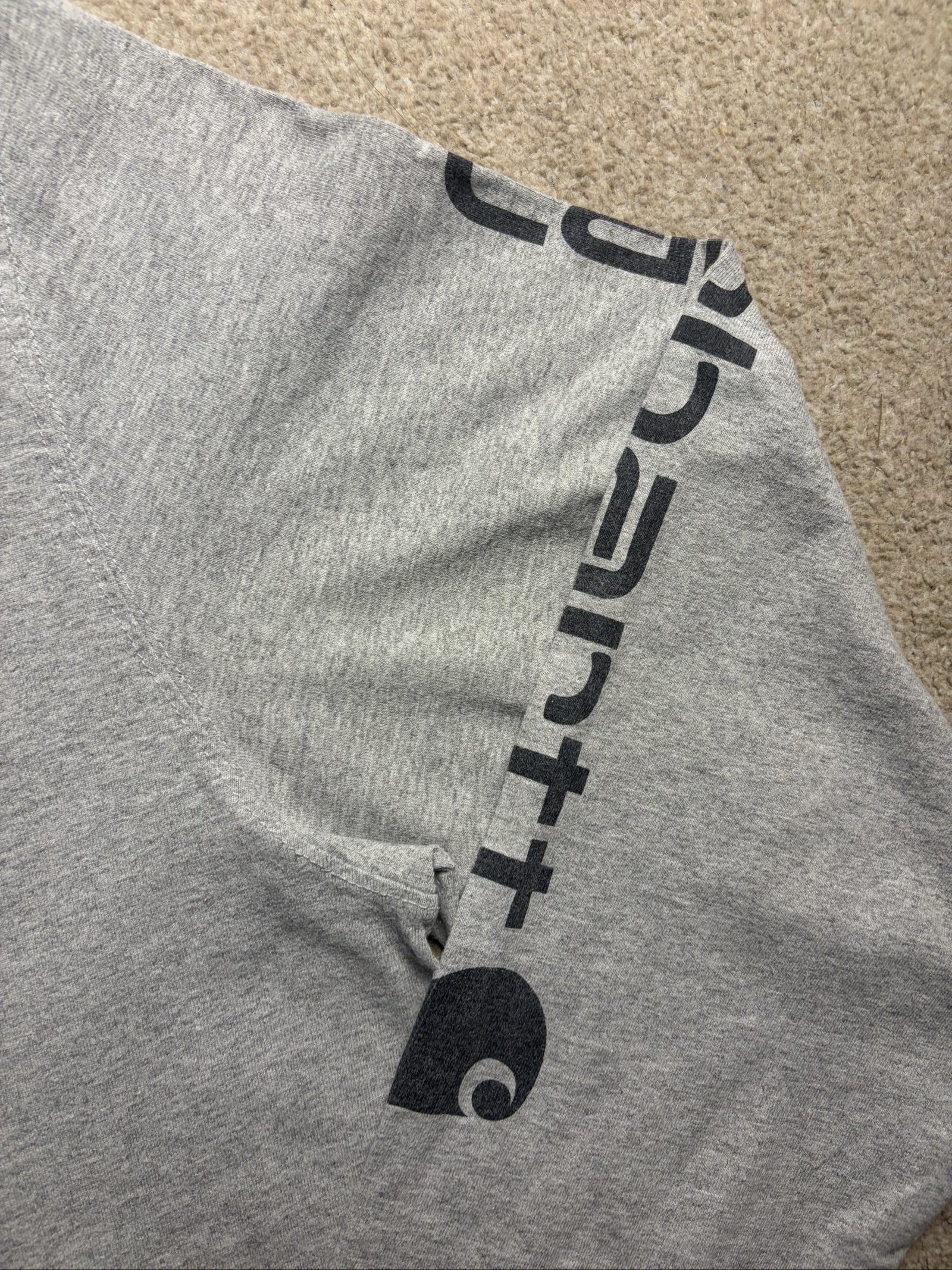 Carhartt Grey Long Sleeve Graphic Logo T-Shirt Large image 2