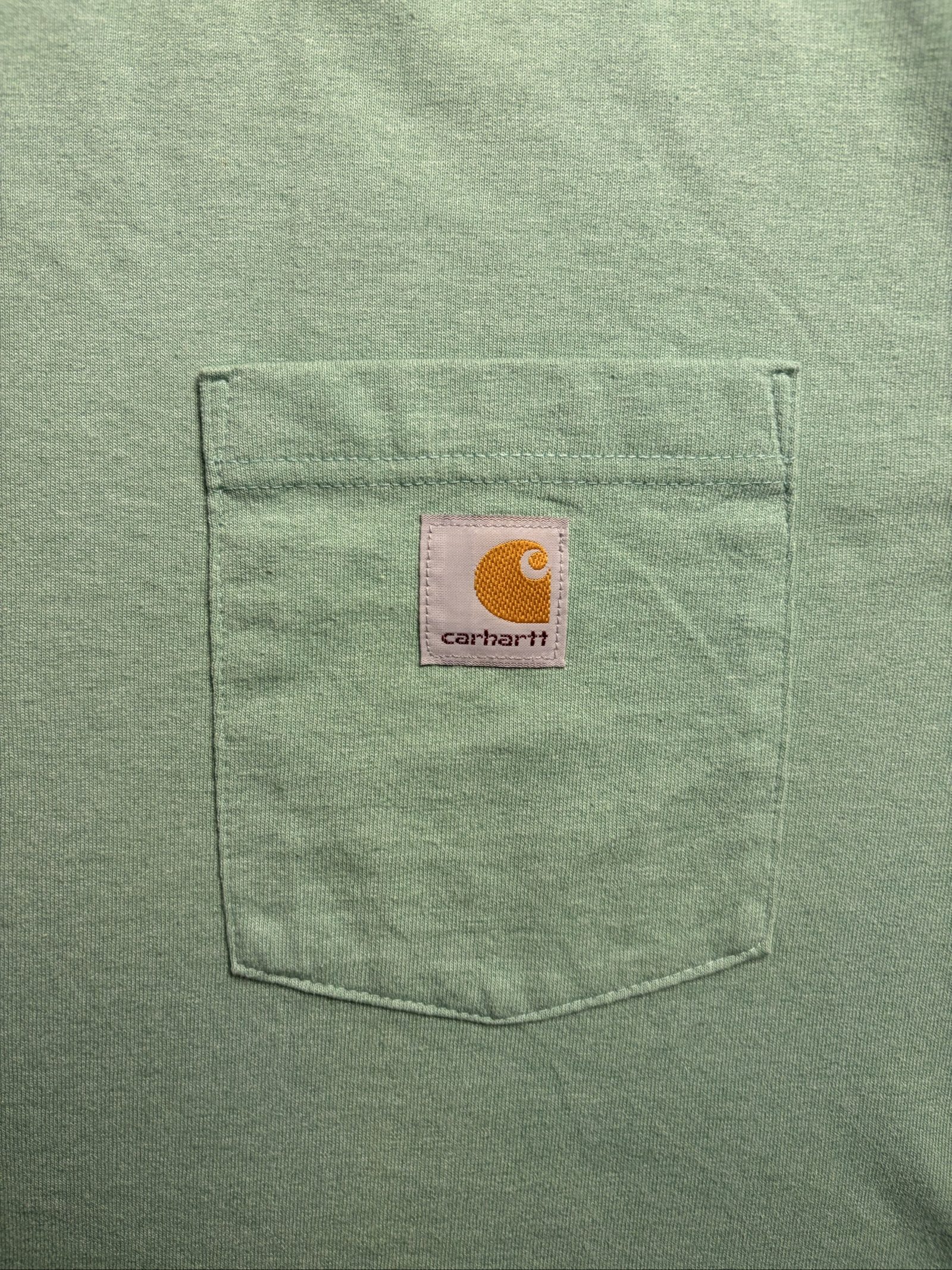 Carhartt Green Loose Fit Pocket T-Shirt Large 60% Cotton Polyester image 2