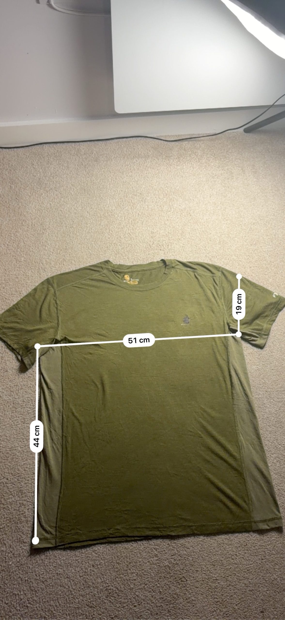 Carhartt Green Relaxed Fit Cotton & Polyester T-Shirt Large image 4