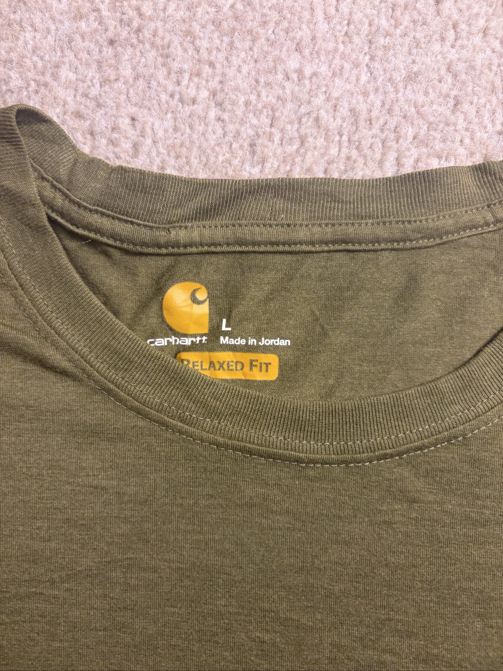Carhartt Green Relaxed Fit Cotton & Polyester T-Shirt Large image 3