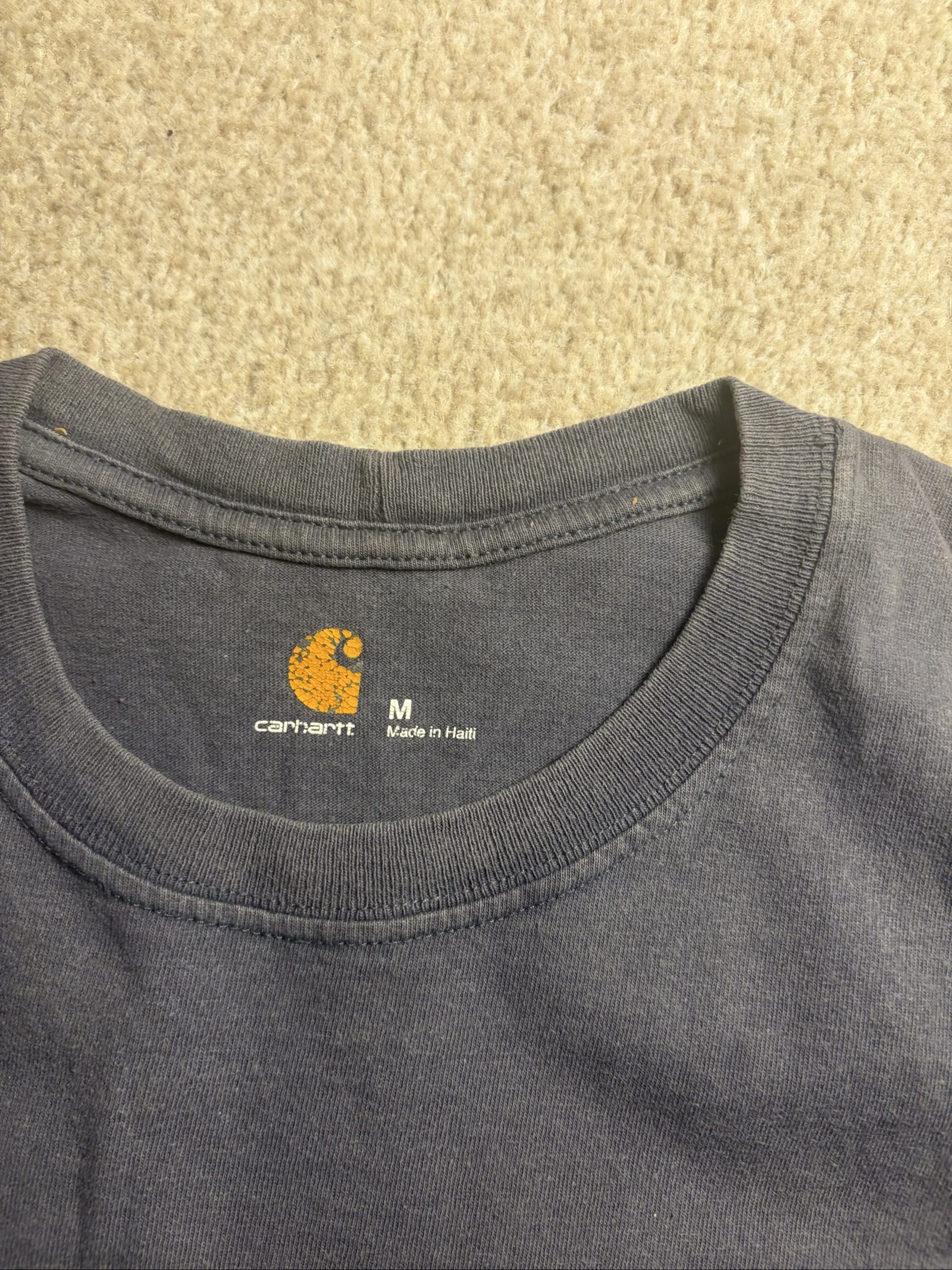 Carhartt Men's Grey Cotton Pocket T-Shirt Medium image 3