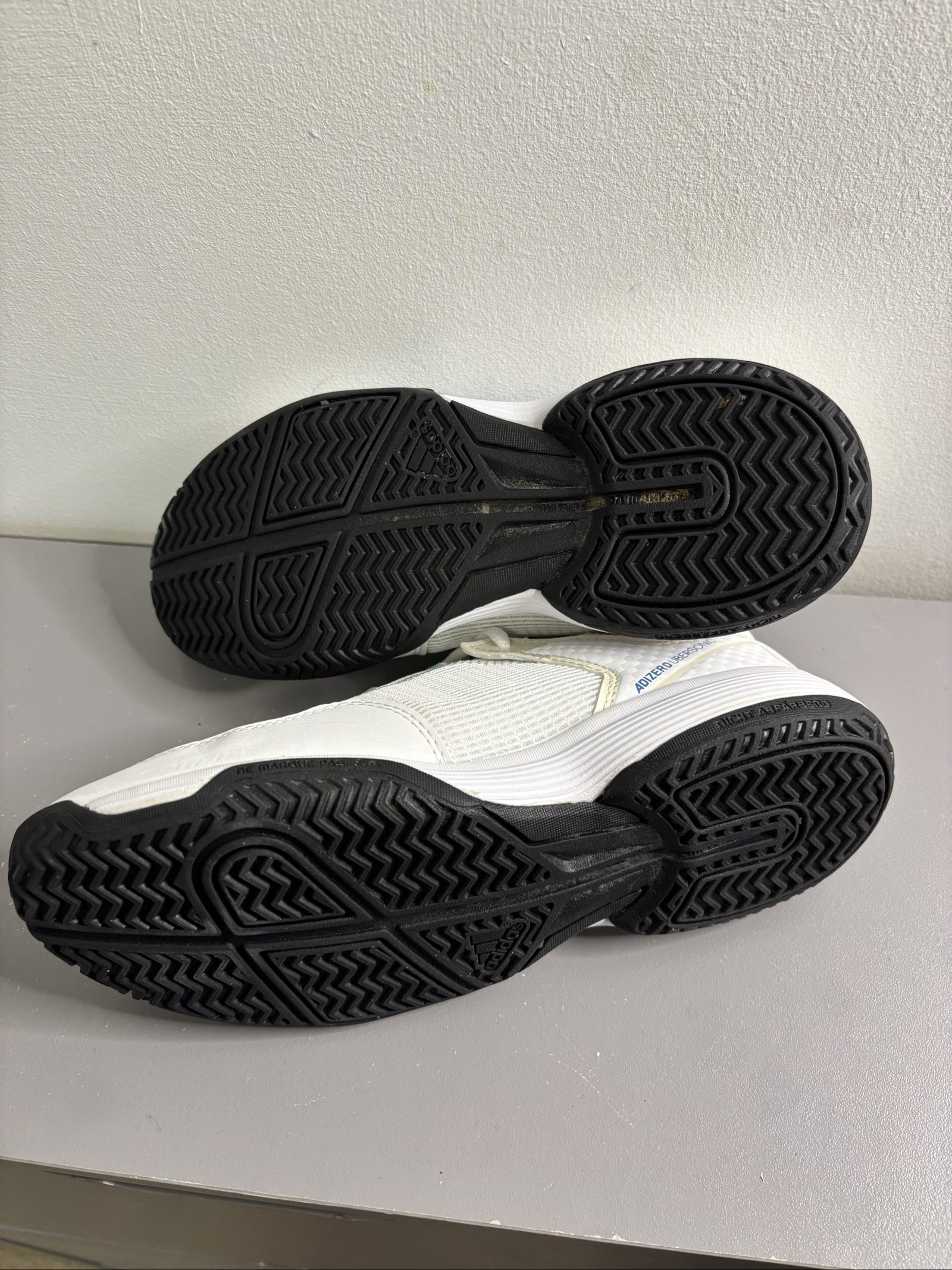 Adidas White & Blue Adizero Ubersonic Trainers UK 4.5 image 5