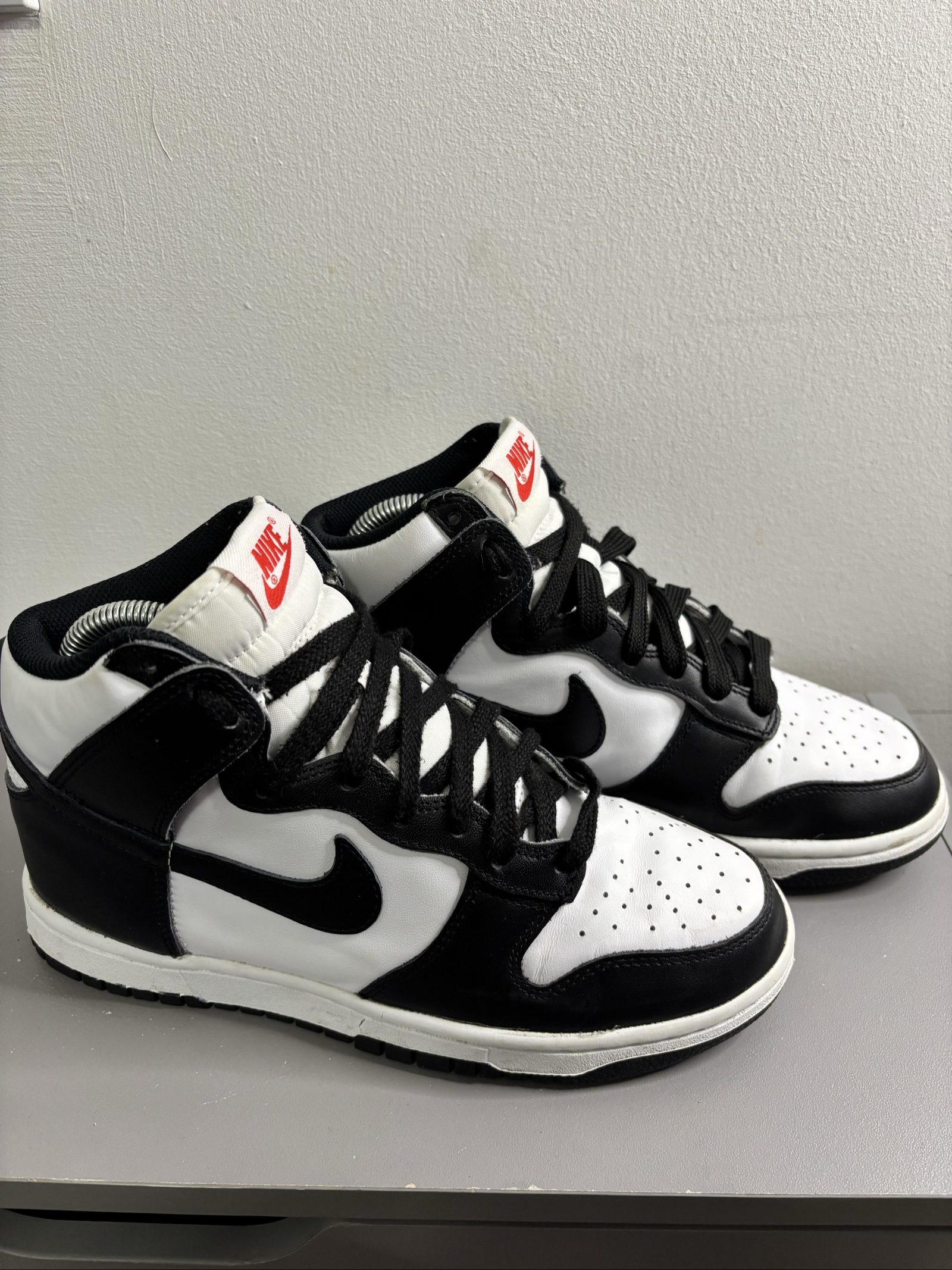 Nike Black & White Dunk High UK 4.5 image 2