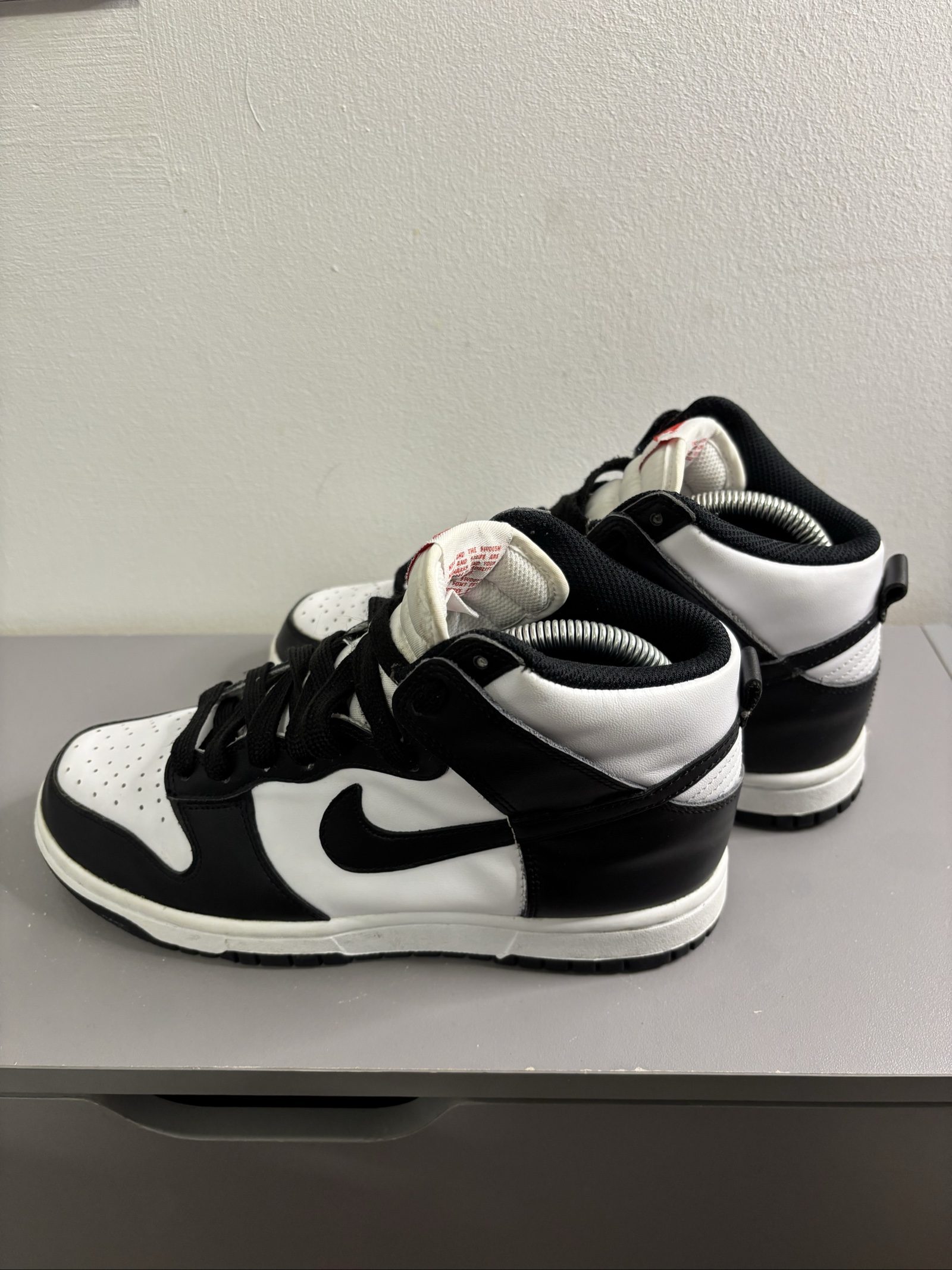 Nike Black & White Dunk High UK 4.5 image 3