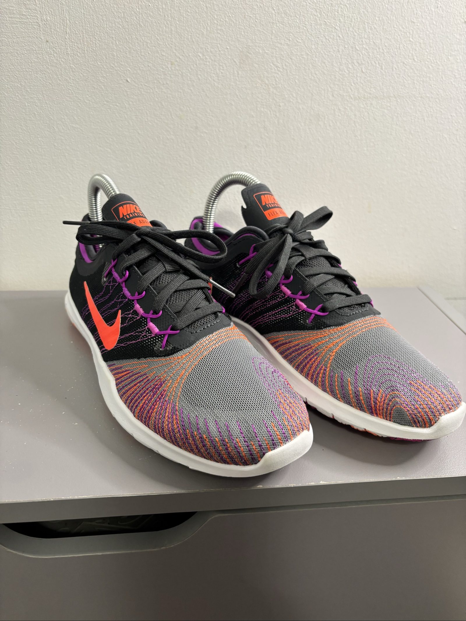 Nike Black, Orange & Purple Flex Adapt Training Shoes Uk3