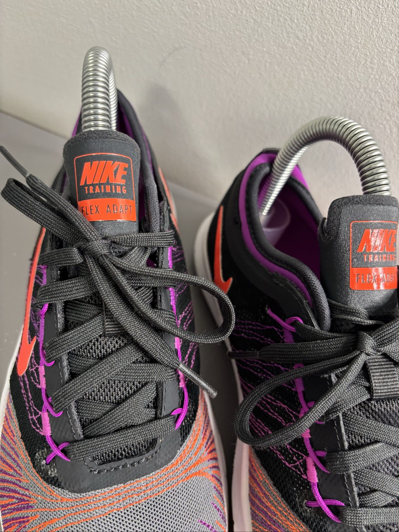 Nike Black, Orange & Purple Flex Adapt Training Shoes Uk3 image 3