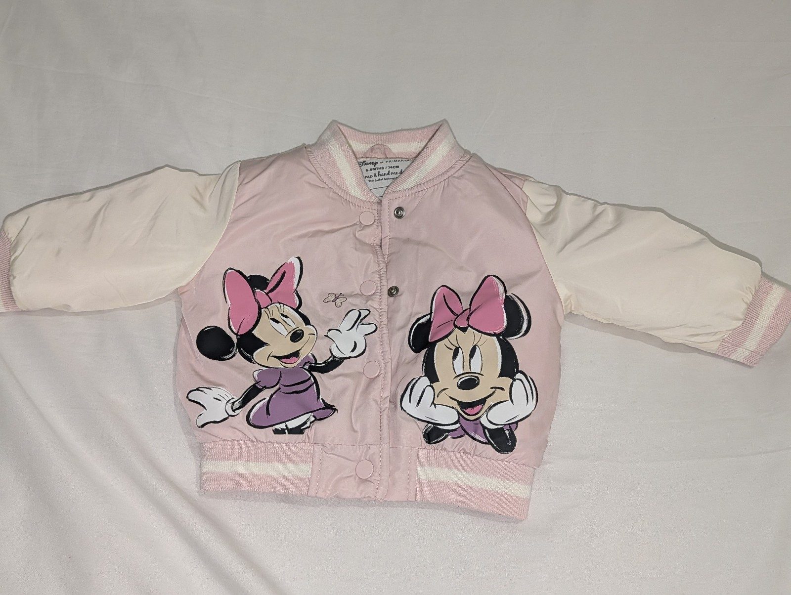 Disney Pink & White Baby Minnie Mouse Jacket 6-9 Months
