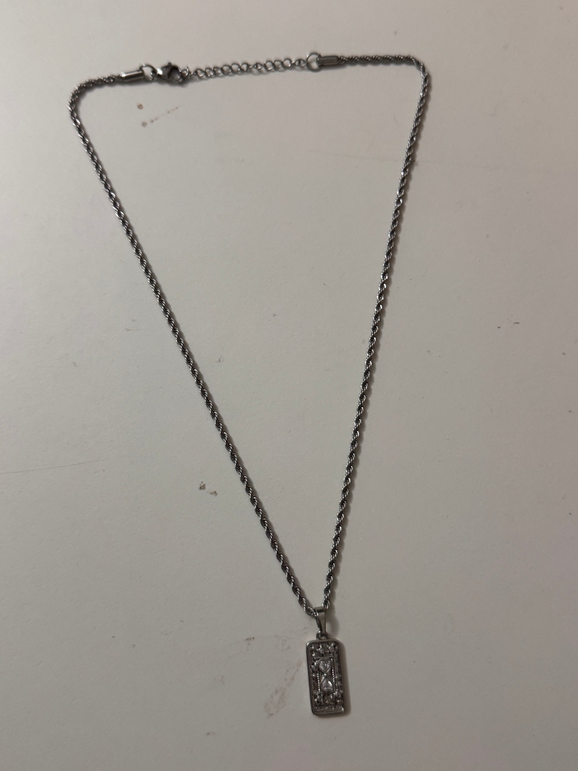 Silver Carpe Diem Pendant Necklace Unisex image 3