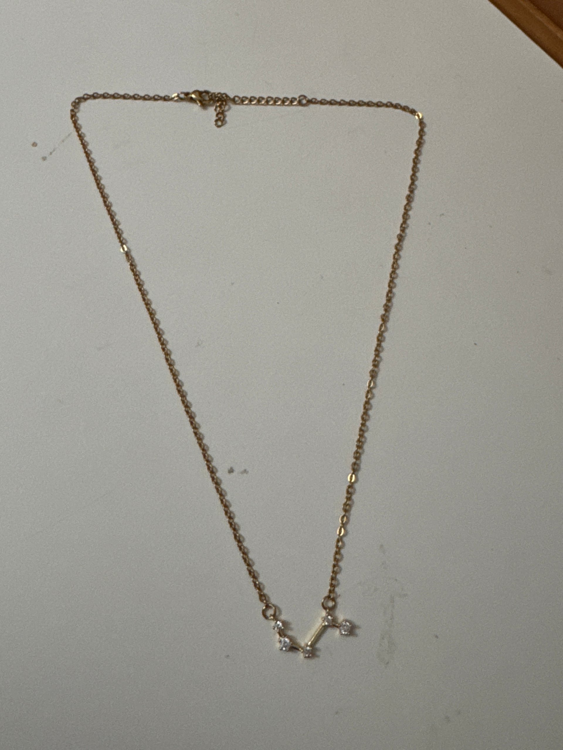Gold Tone Constellation Pendant Necklace with Clear Stones image 4