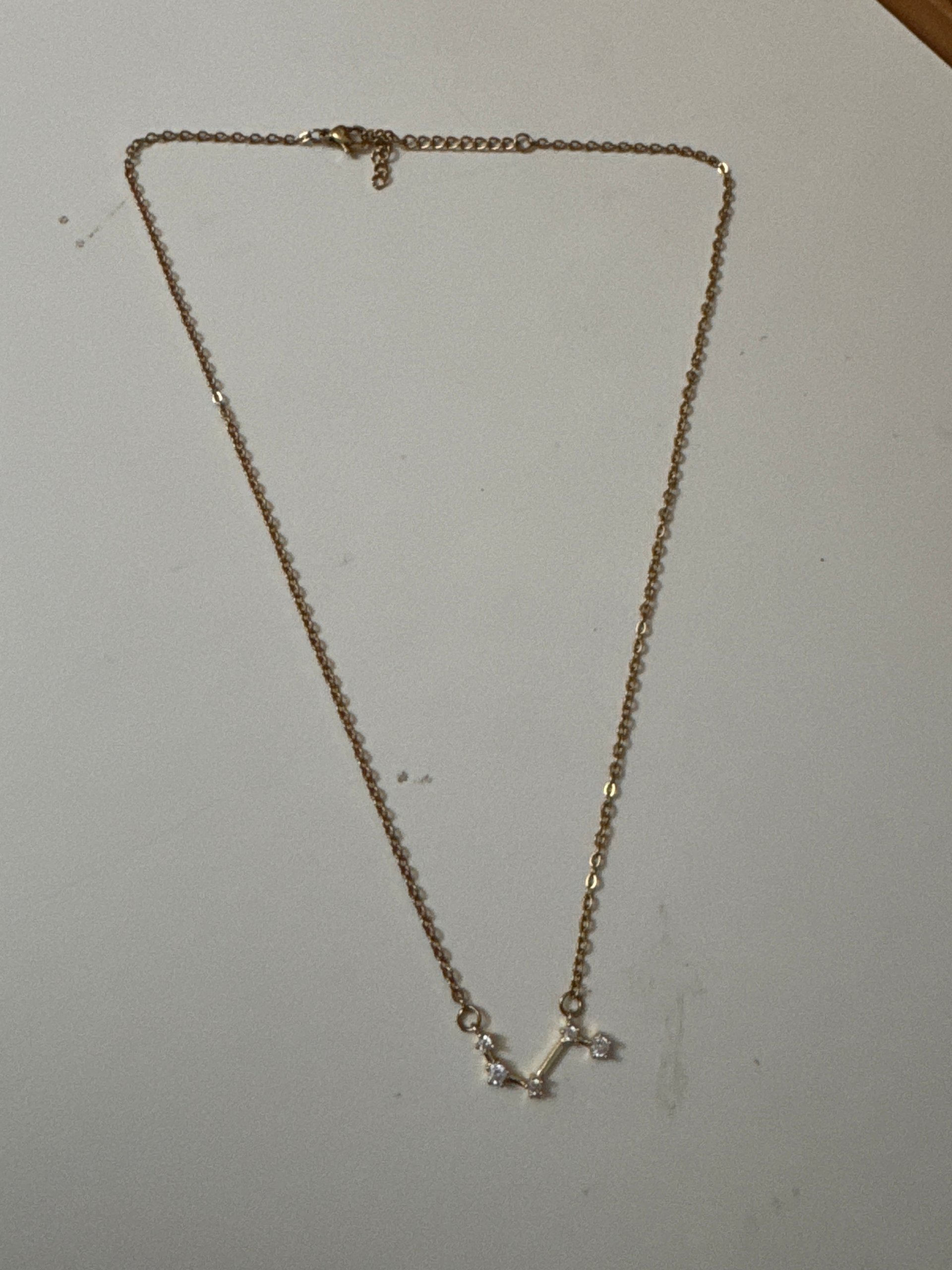Gold Tone Constellation Pendant Necklace with Clear Stones image 5