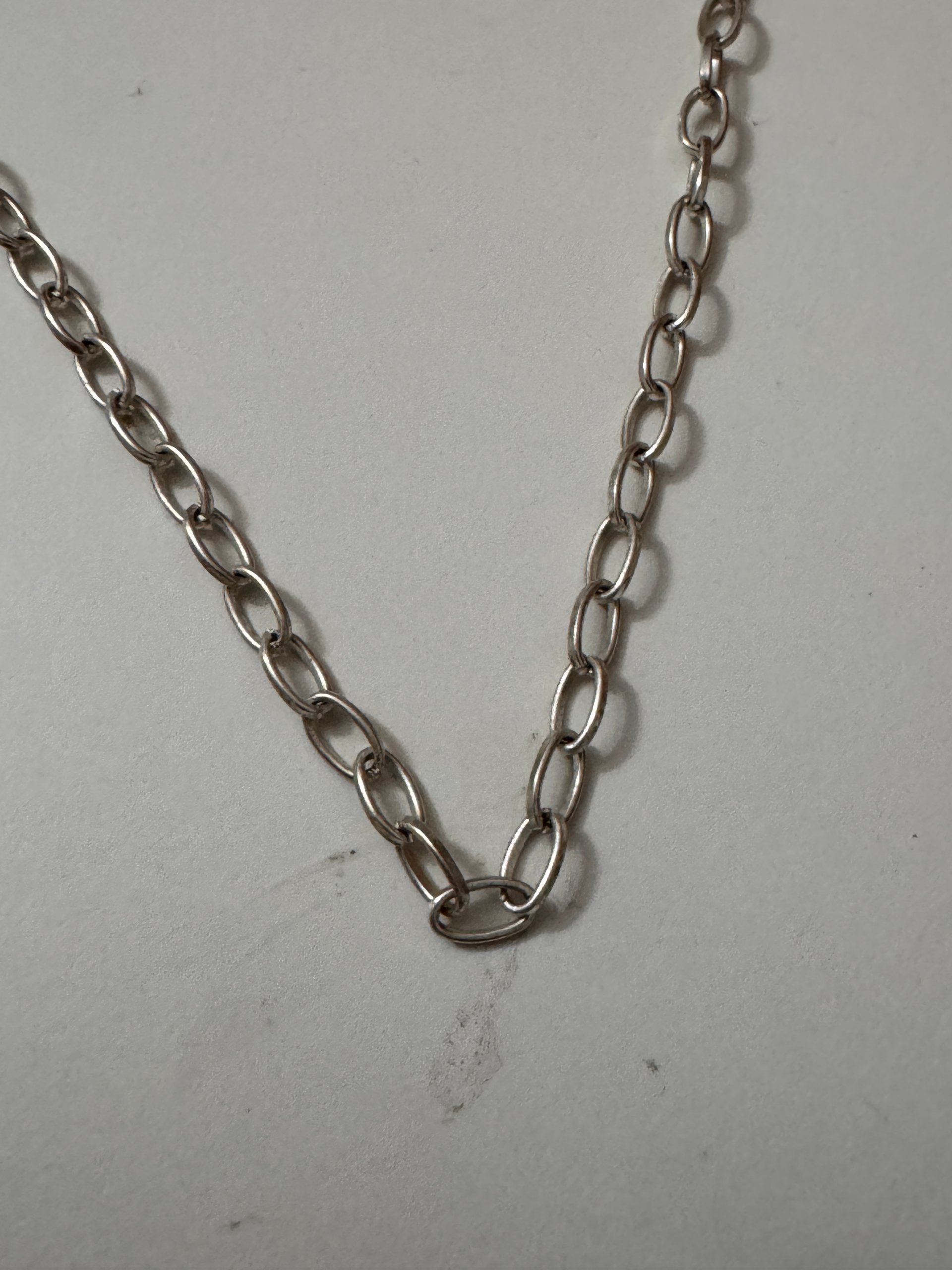 Silver Link Chain Necklace Unisex image 5