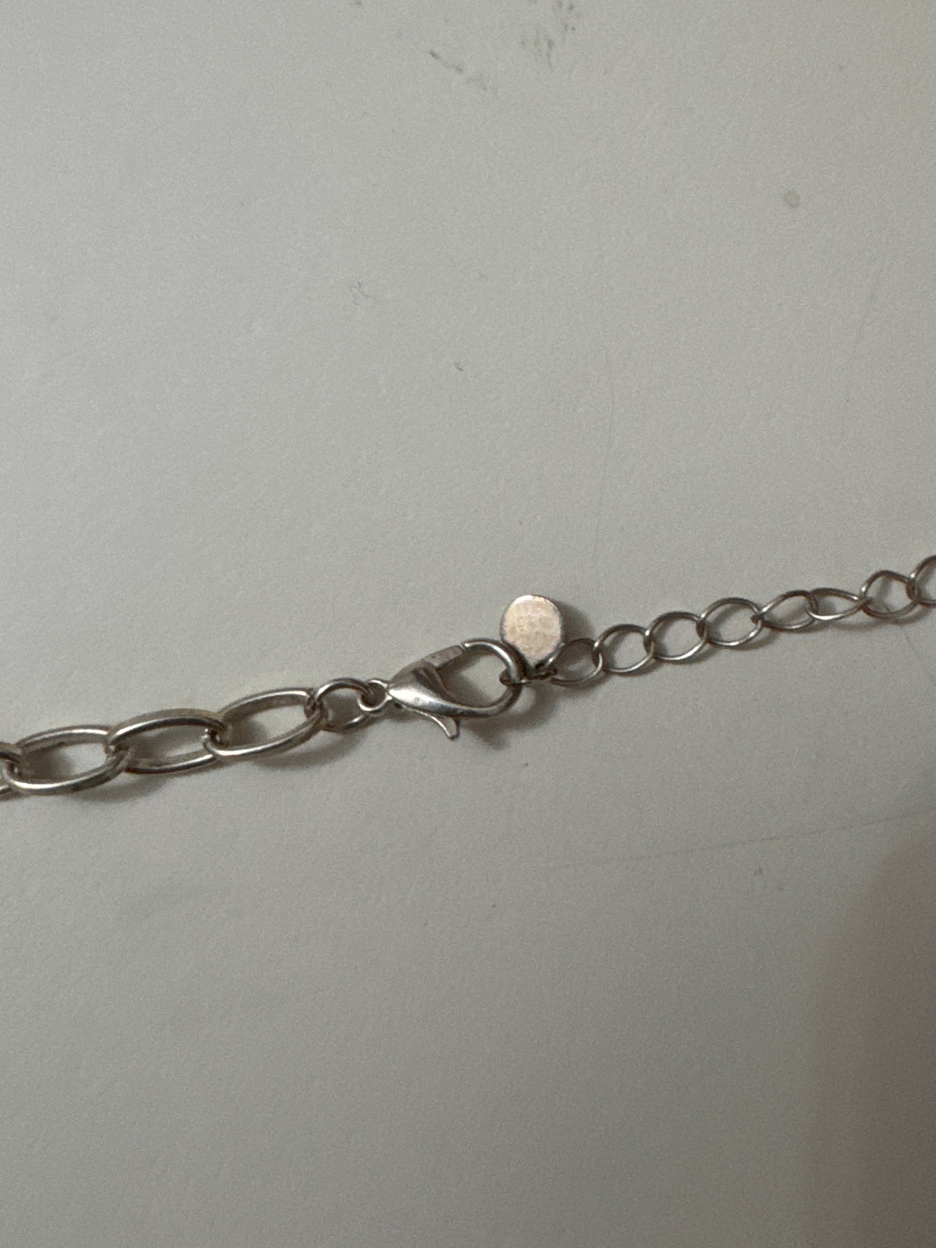 Silver Link Chain Necklace Unisex image 6