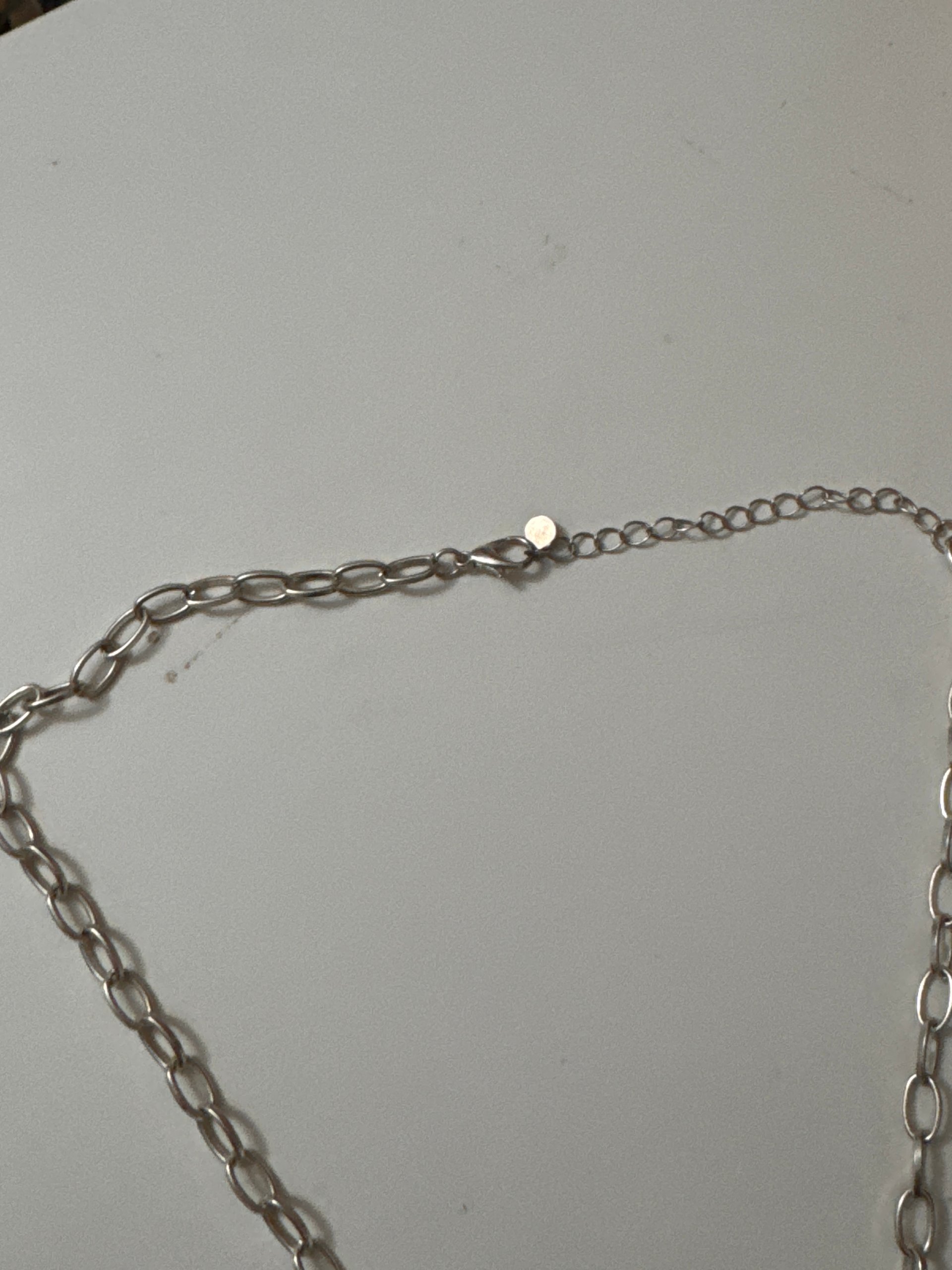 Silver Link Chain Necklace Unisex image 7
