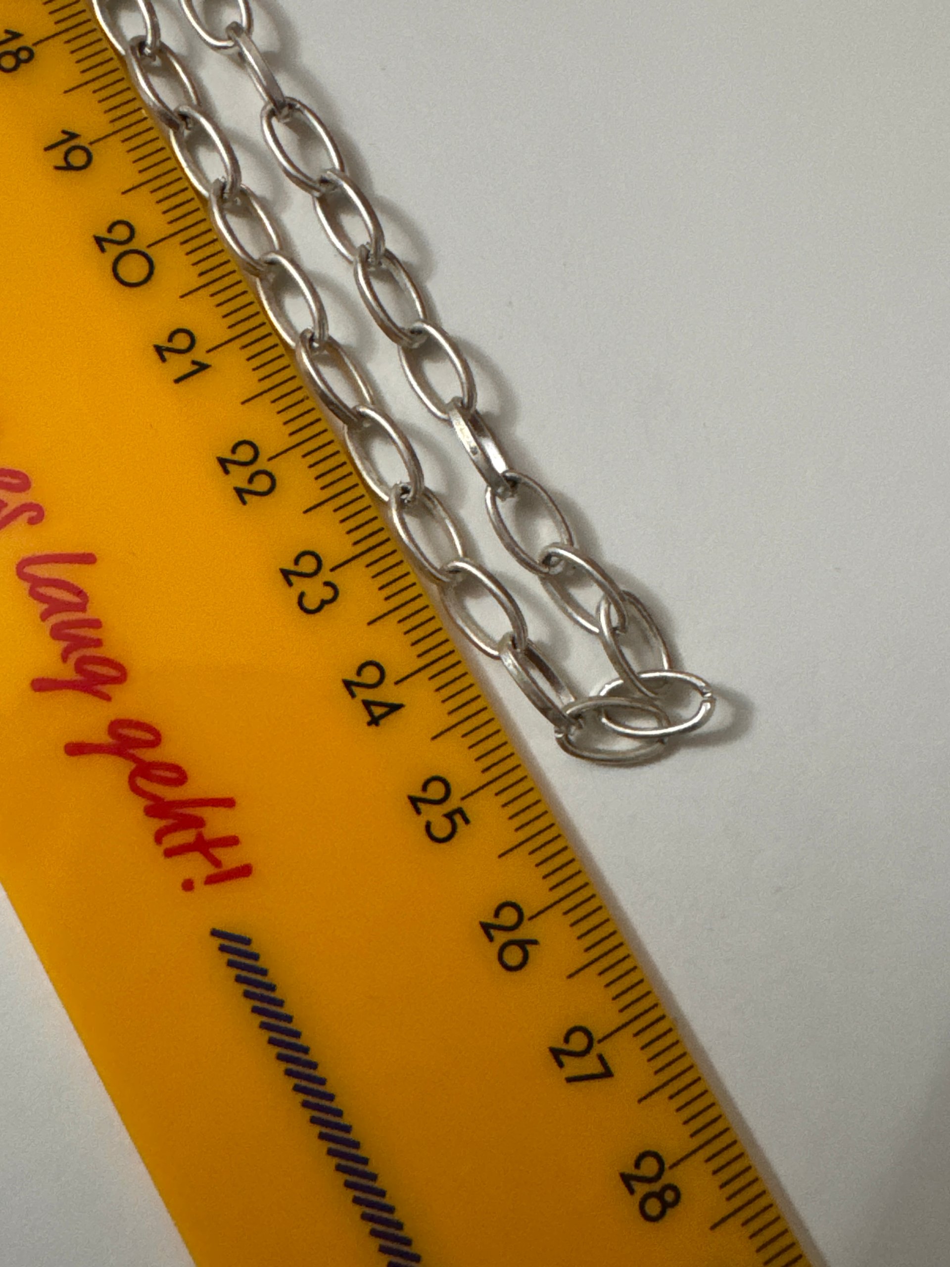 Silver Link Chain Necklace Unisex image 8