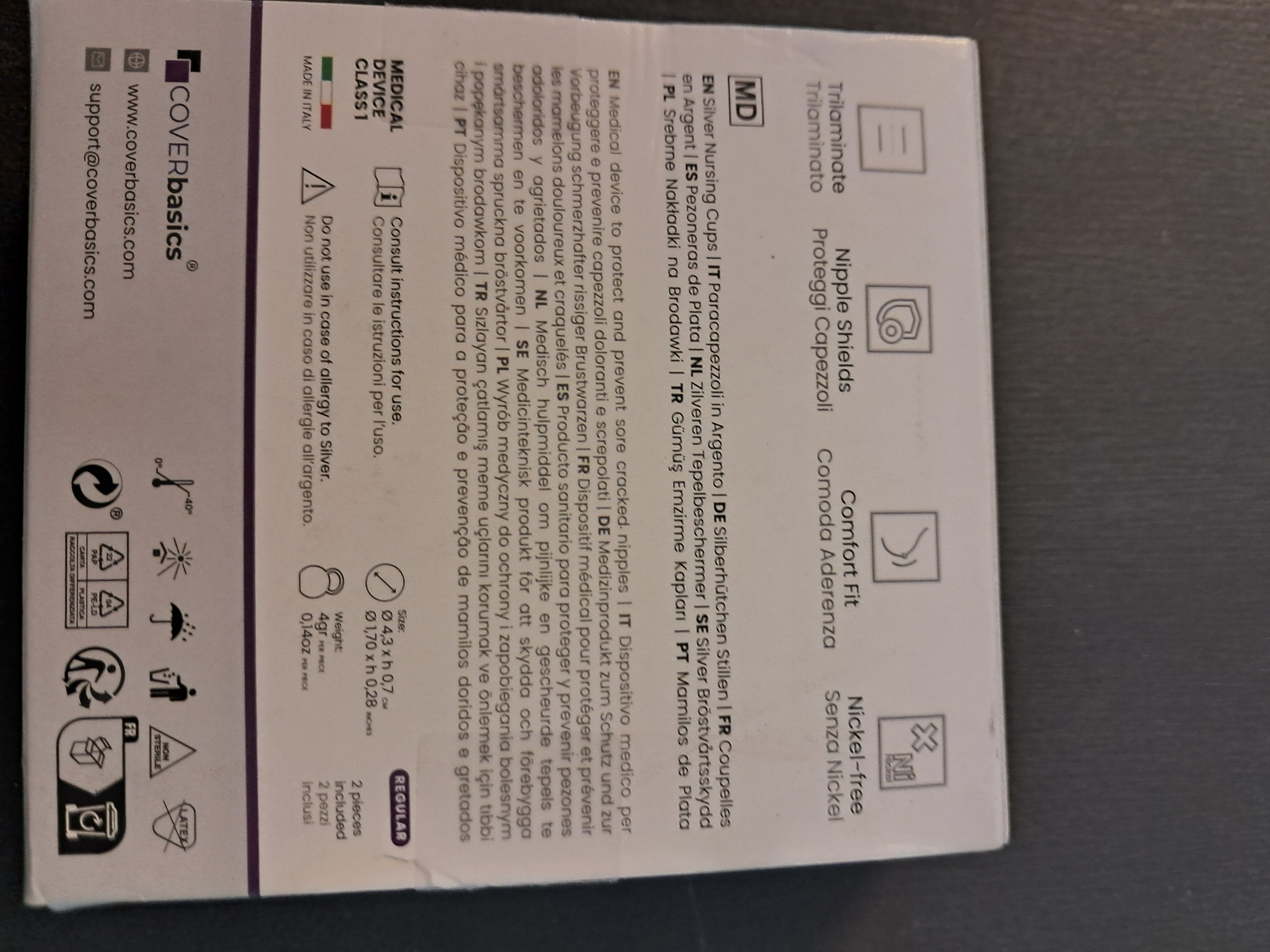 Coverbasics Zilveren Tepelbeschermers image 2