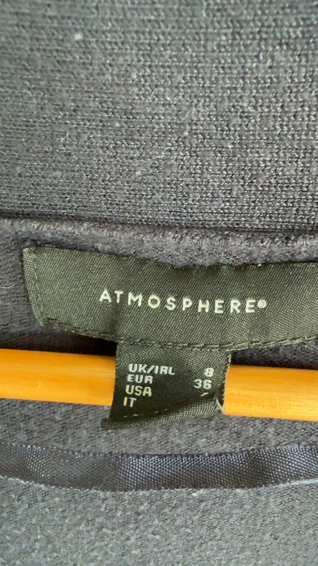 Atmosphere Navy Open Front Cardigan UK 8 Viscose Nylon Long Sleeve Lightweight image 2