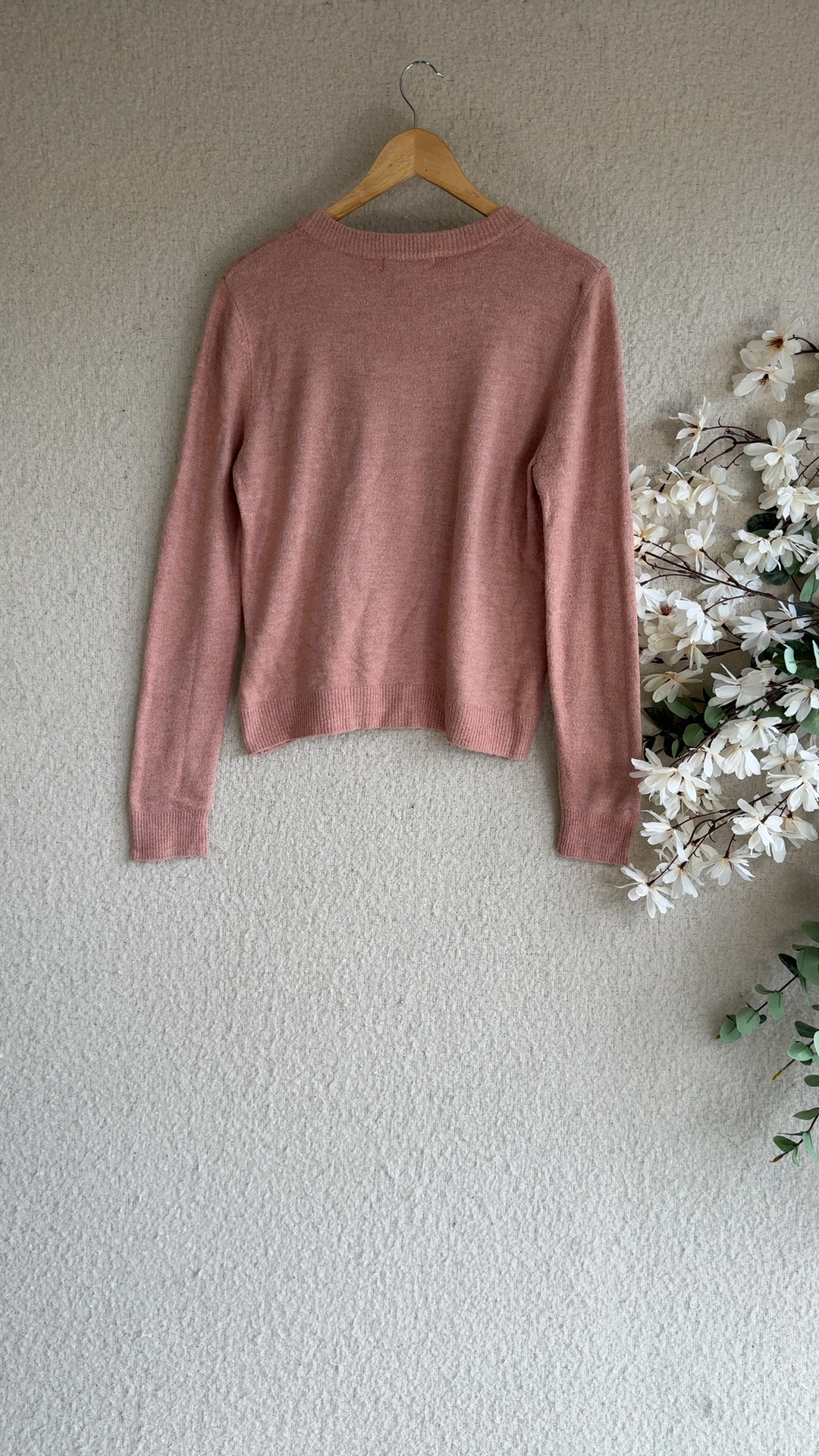 Oasis Pink Embellished Star Knit Jumper Medium Lightweight Casual Winter image 4