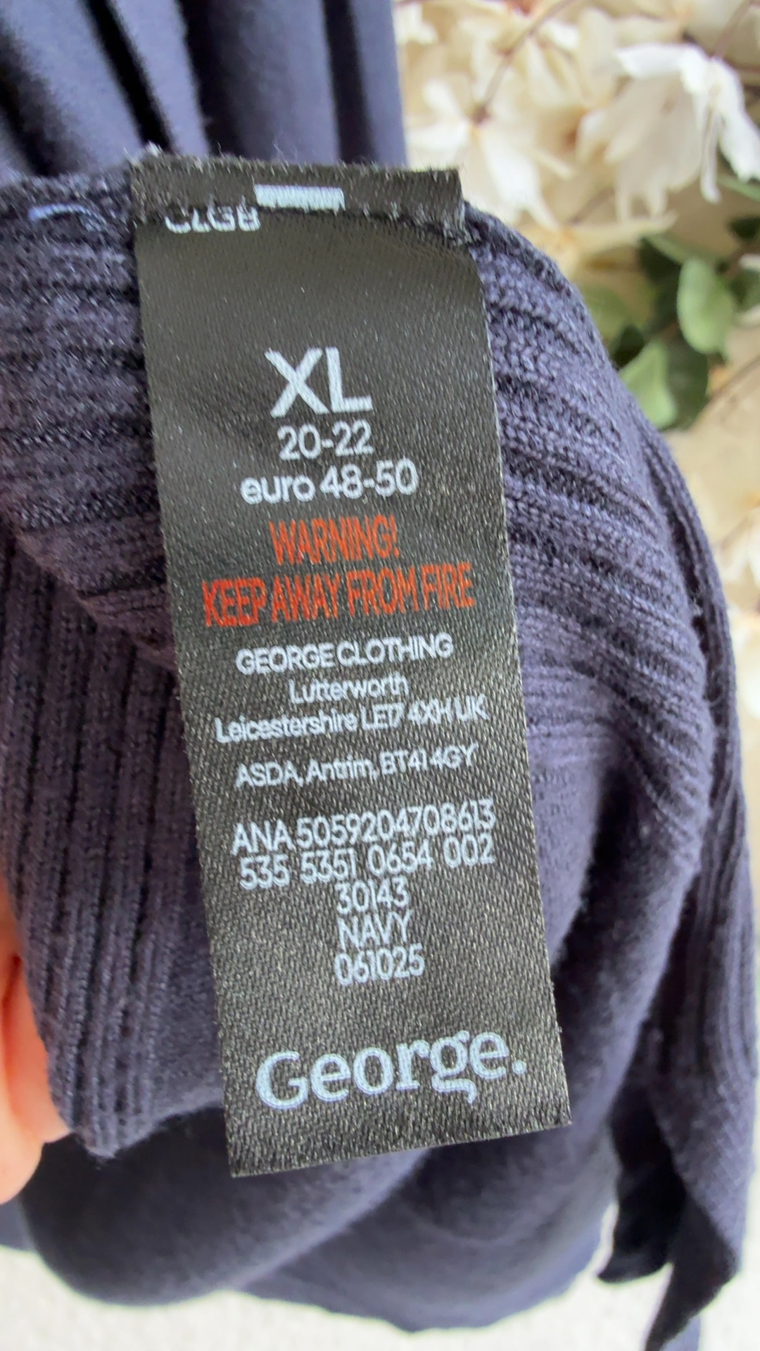 George Navy Open Front Cardigan Sweater Women's XL Lightweight Soft Knit image 5
