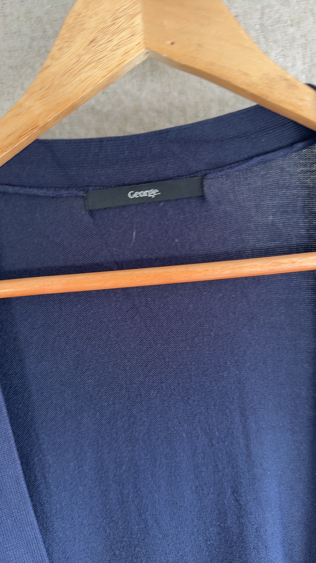 George Navy Open Front Cardigan Sweater Women's XL Lightweight Soft Knit image 2