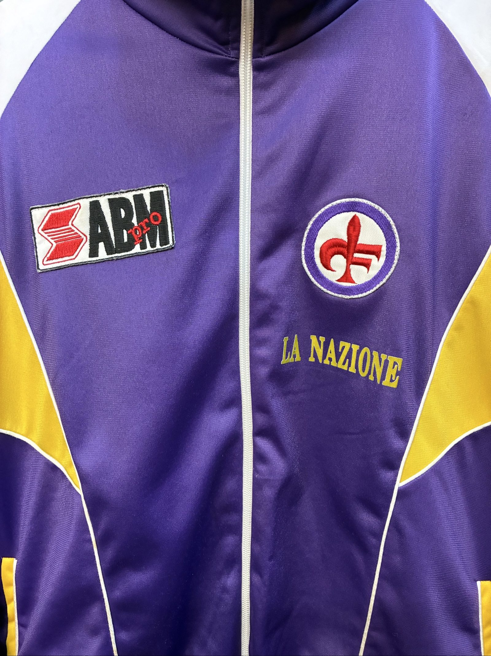 Fiorentina vintage Track Jacket 1989 90s training Italy football Medium image 3