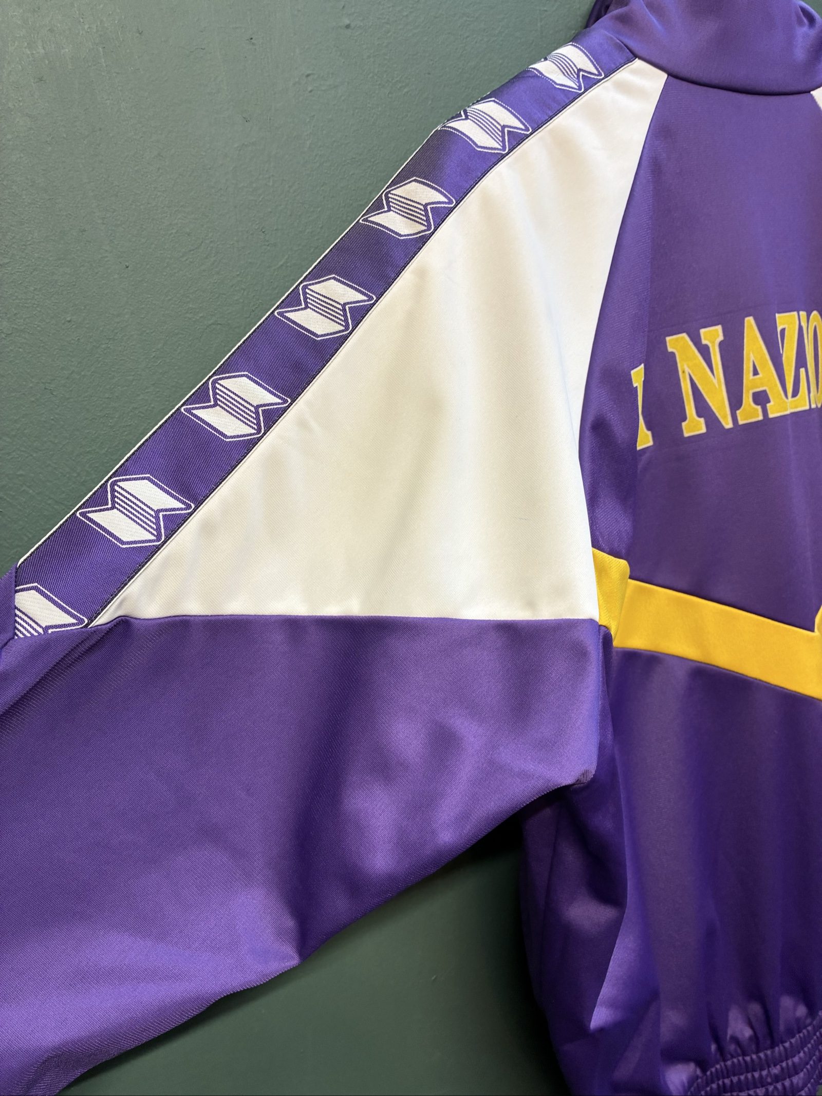 Fiorentina vintage Track Jacket 1989 90s training Italy football Medium image 6