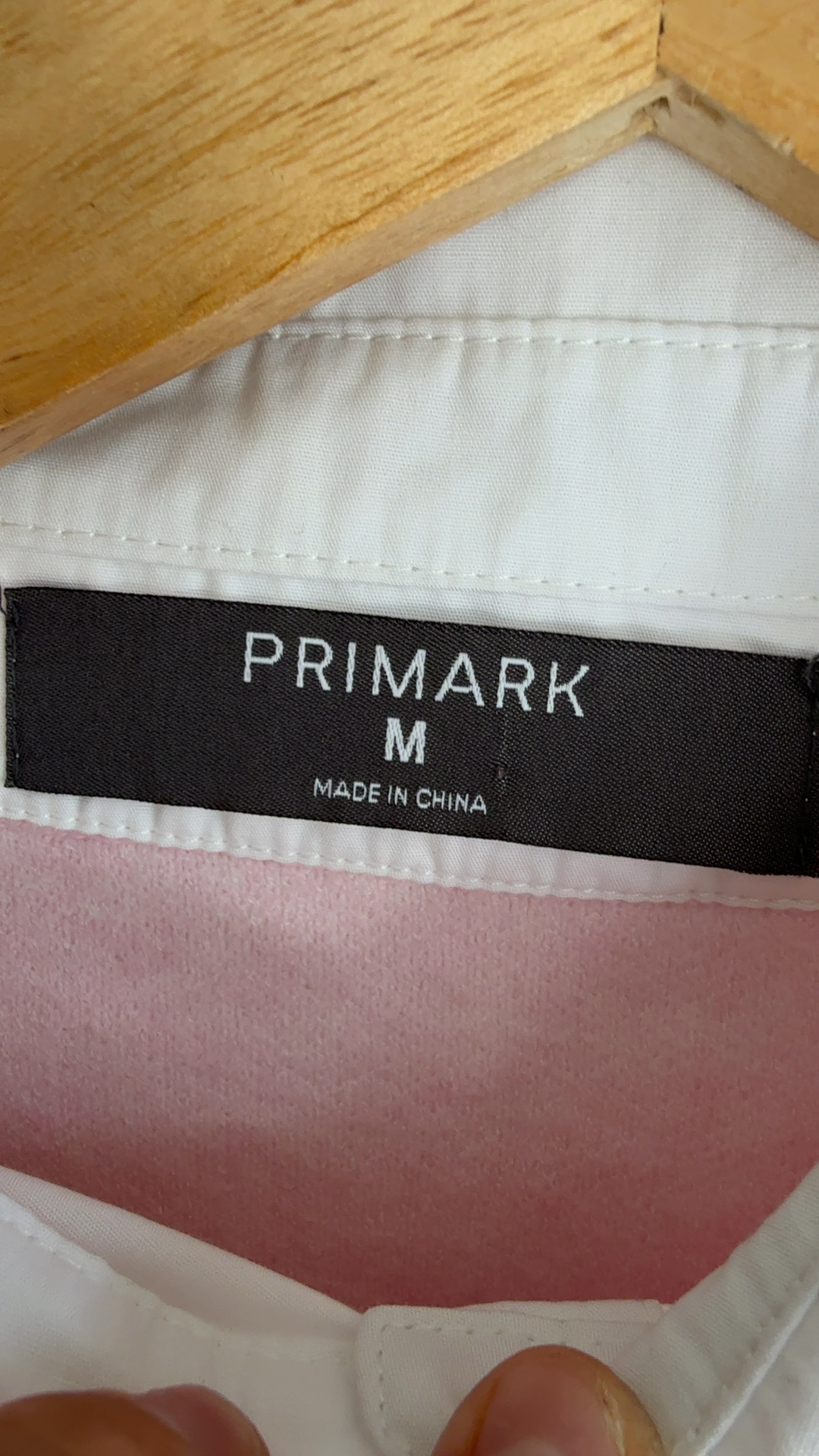 Primark Women's Pink & White Layered Look Knit Jumper Medium Casual Chic image 3