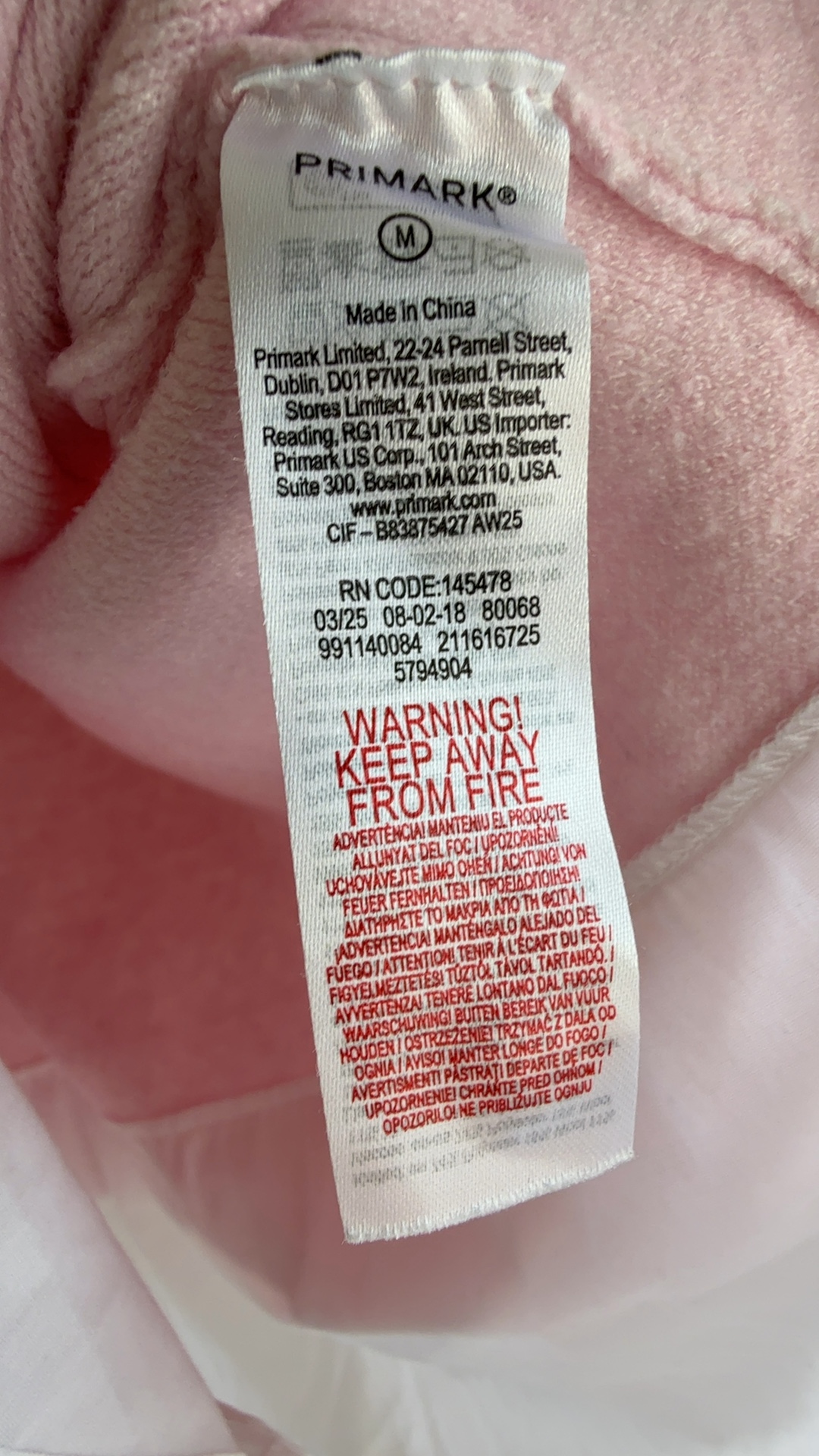 Primark Women's Pink & White Layered Look Knit Jumper Medium Casual Chic image 5
