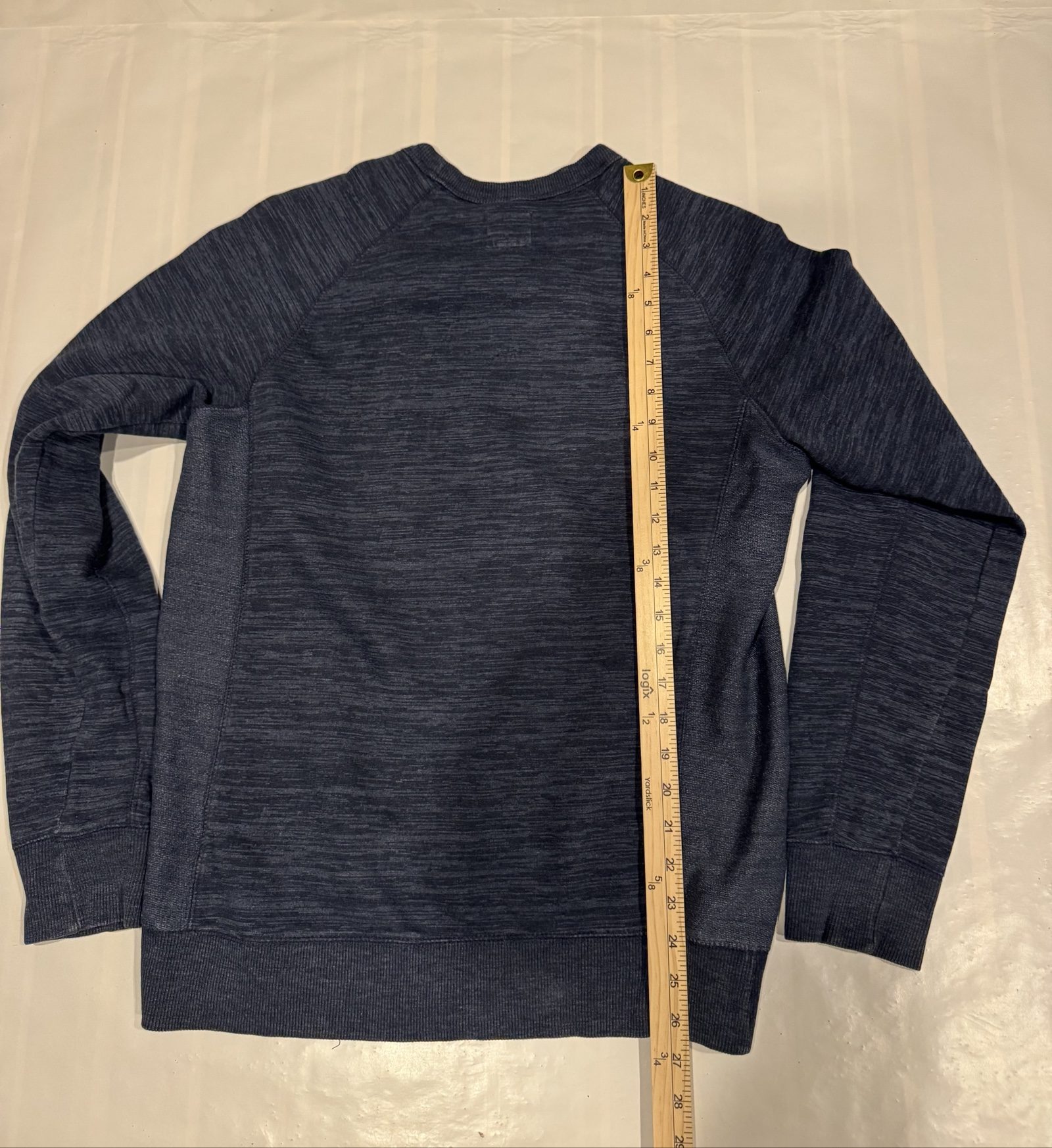 Adult Champion Authentic Athletic Apparel Crewneck Sweatshirt – Heather Navy Blue – Small image 7
