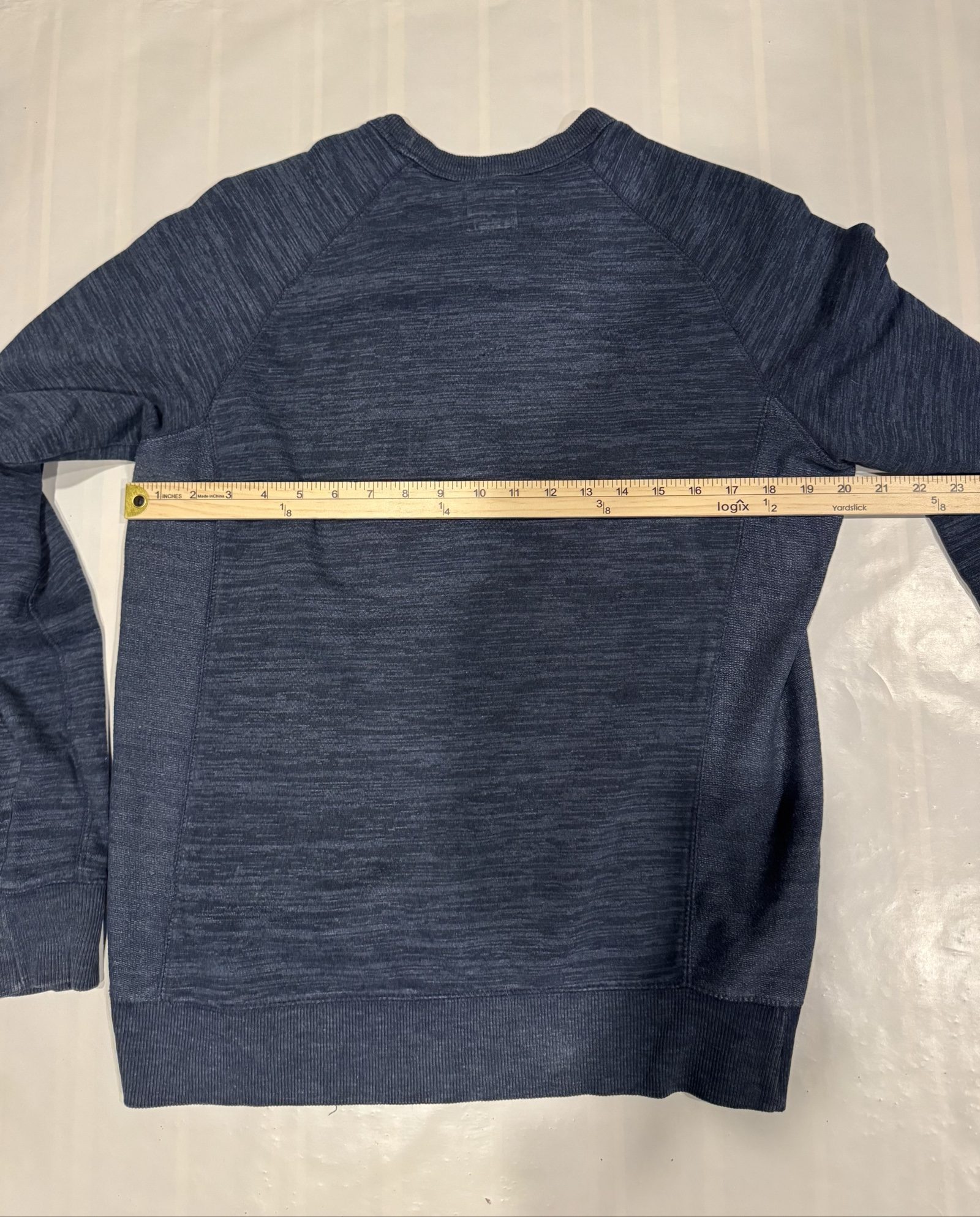 Adult Champion Authentic Athletic Apparel Crewneck Sweatshirt – Heather Navy Blue – Small image 8