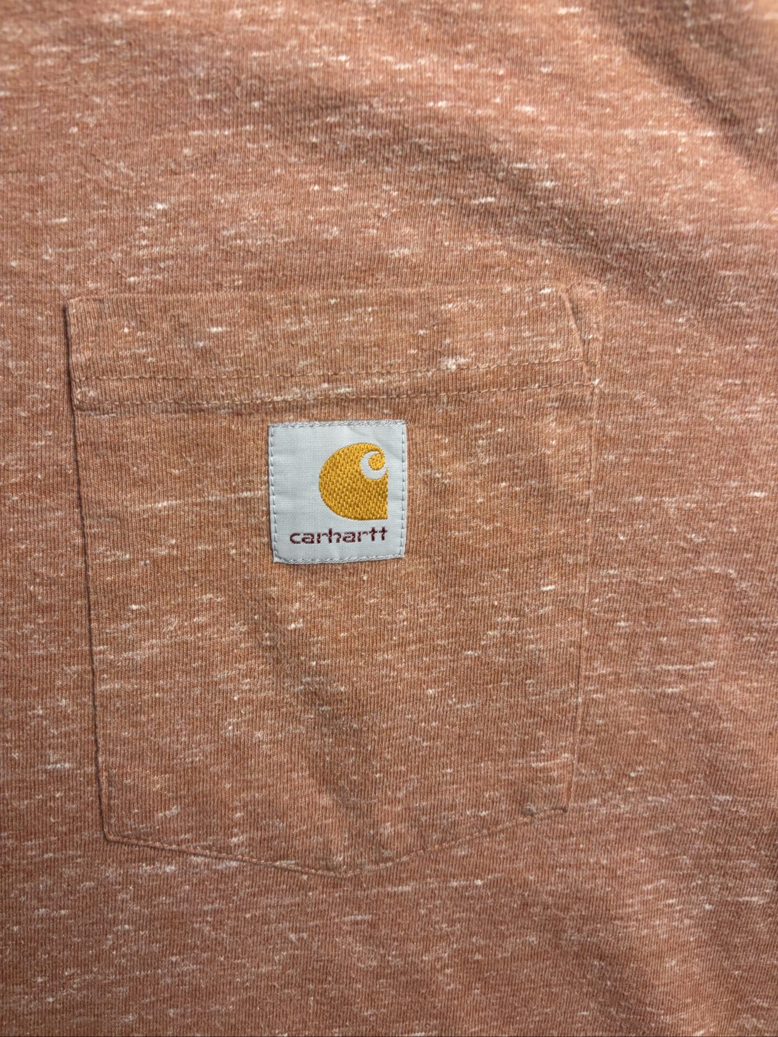 Carhartt Brown Heathered Pocket T-Shirt Large Loose Fit image 2