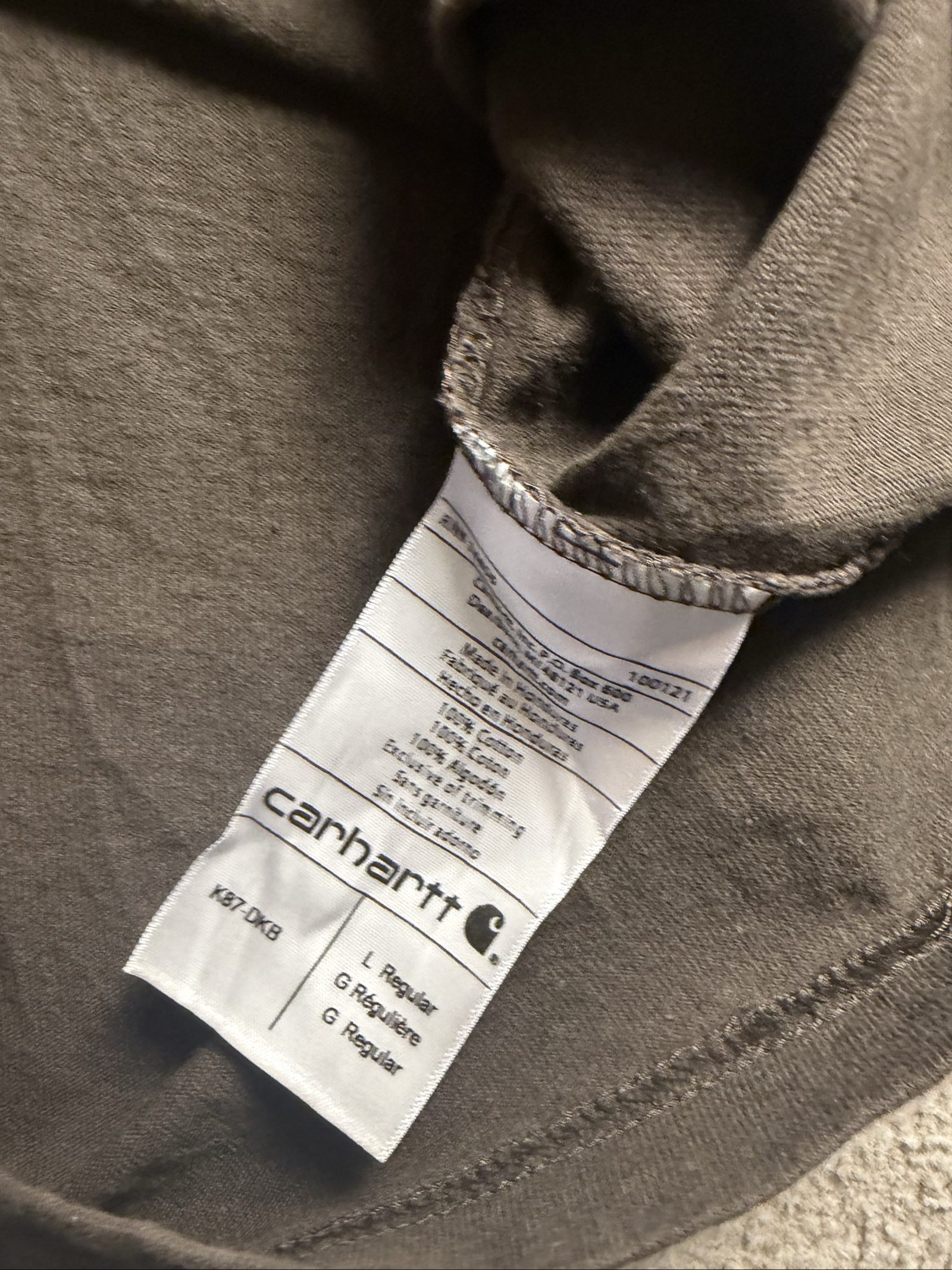 Carhartt Men's Brown Pocket T-Shirt Large 100% Cotton image 6