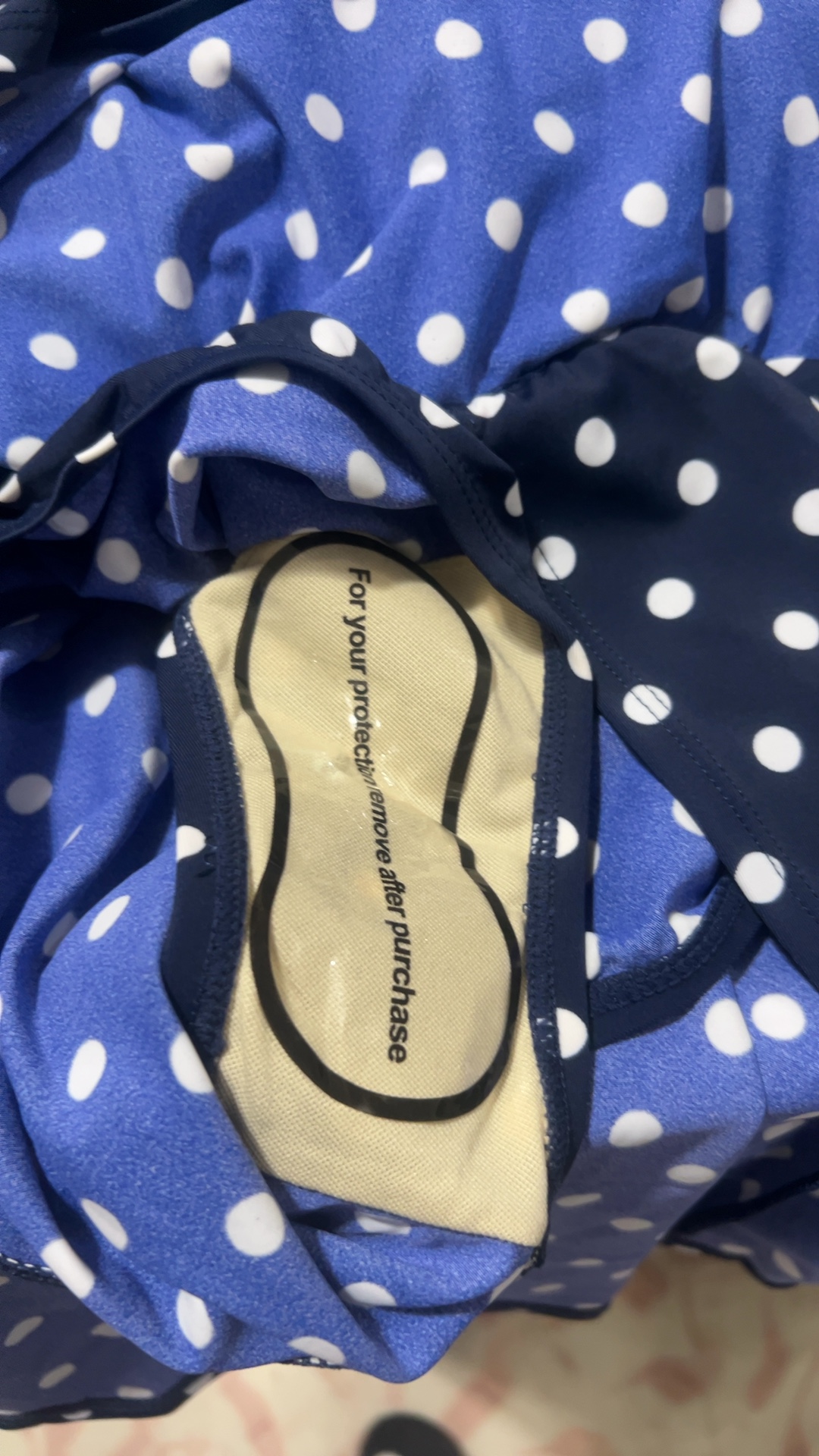 d&co. navy & white polka dot swim dress size 2 image 4