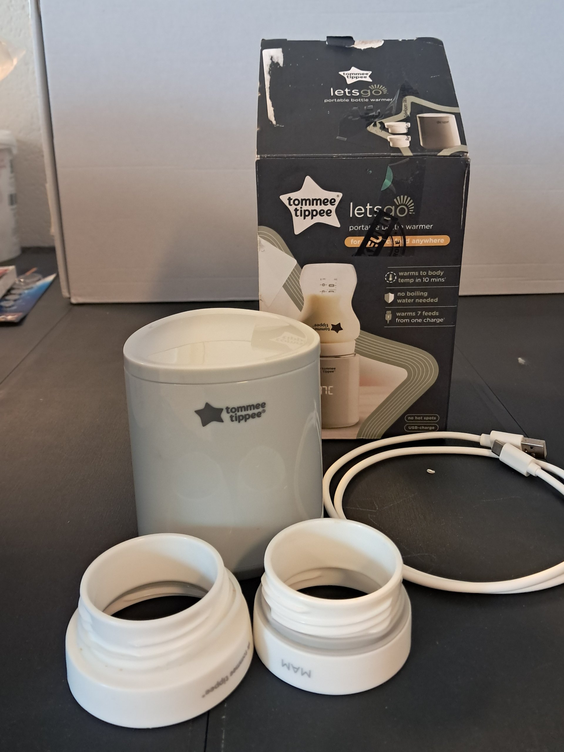 Tommee Tippee LetsGo Draagbare Flessenwarmer – Zo goed als nieuw